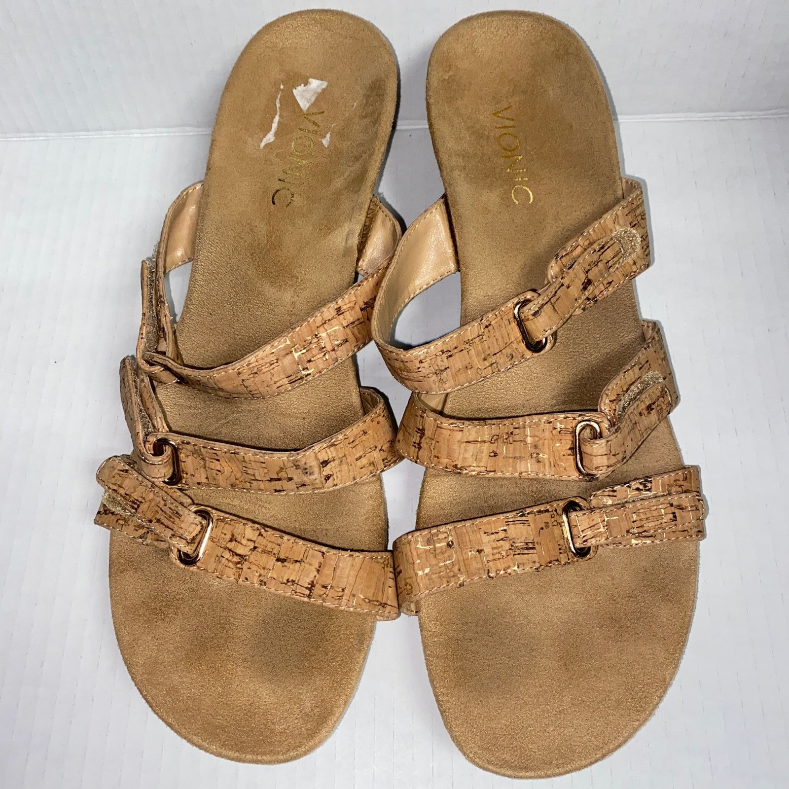 Vionic Vionic Dwyn Natural Brown Cork Platform Wedge Sandals 11 Size US 11 / IT 41 - 3 Thumbnail