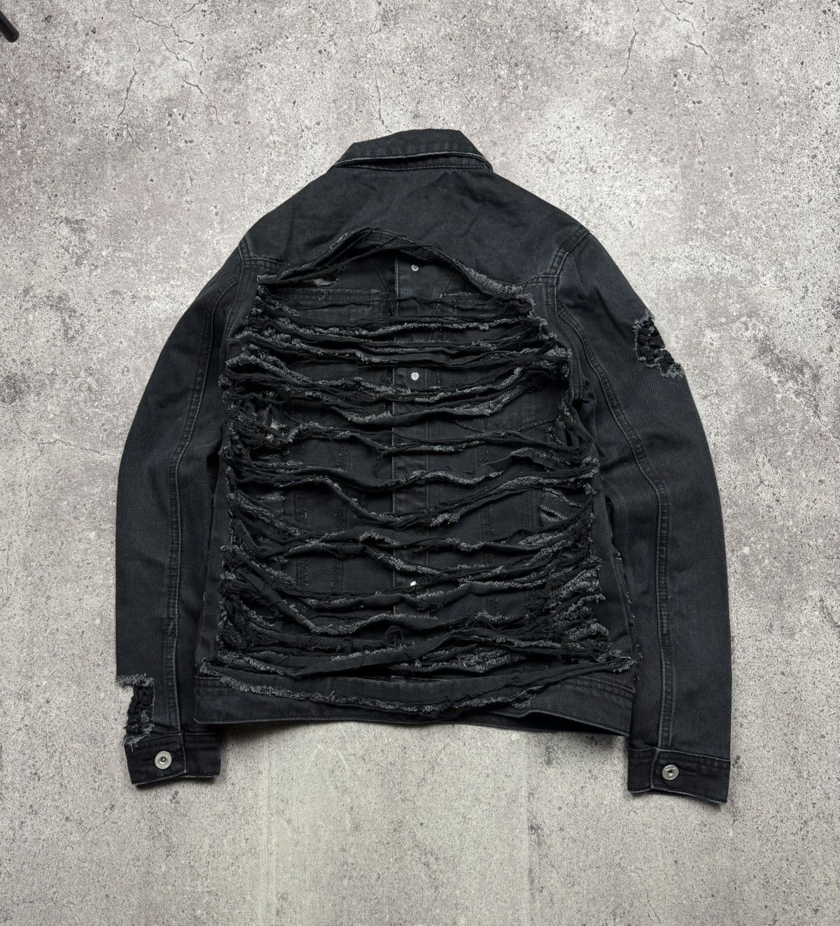 Japanese Brand Avant Garde Rick Owen’s Style Distressed Japanesse Jacket Size S / US 4 / IT 40 - 7 Thumbnail