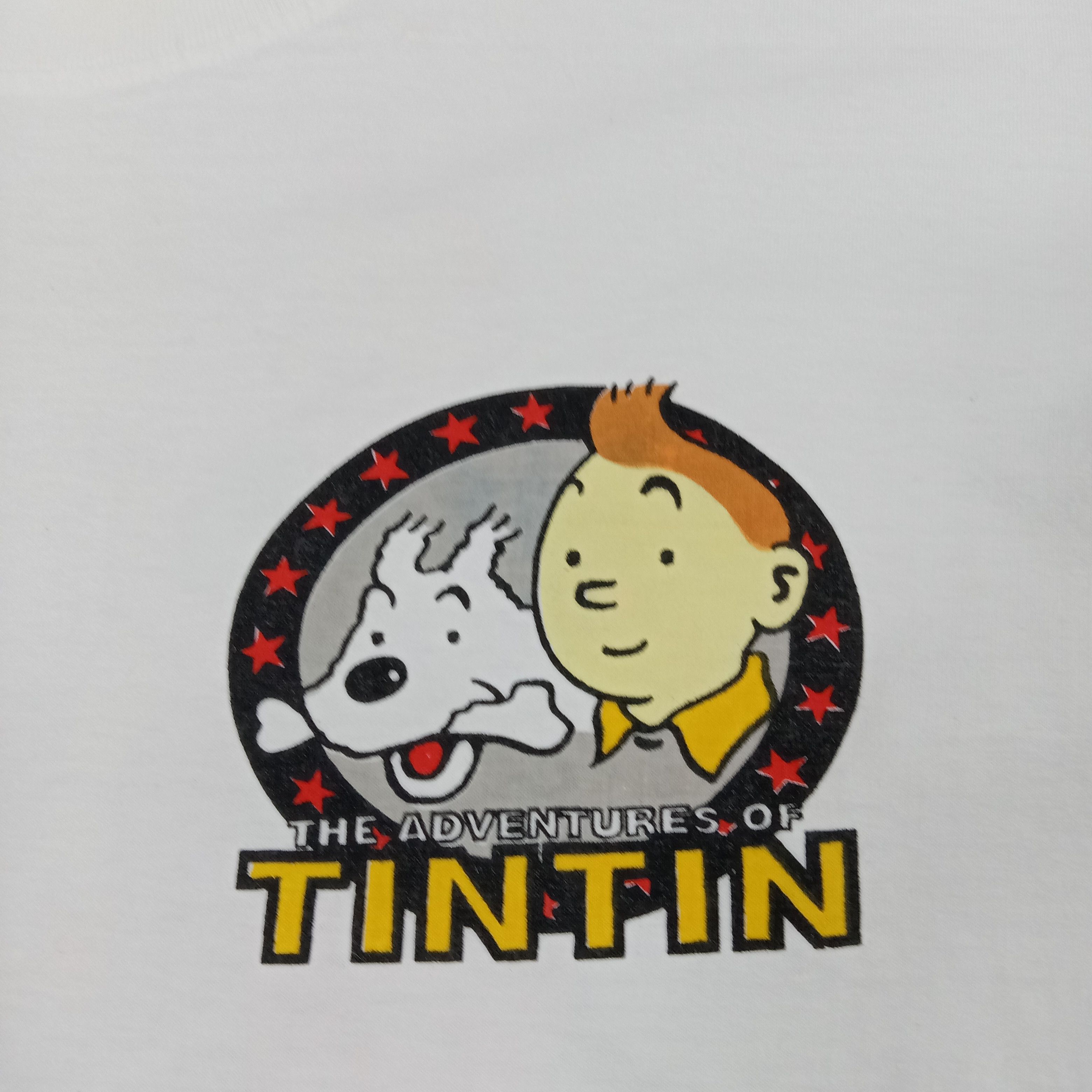 Vintage Tintin & Snowy The Adventure of Tintin Tshirt Size US L / EU 52-54 / 3 - 4 Thumbnail