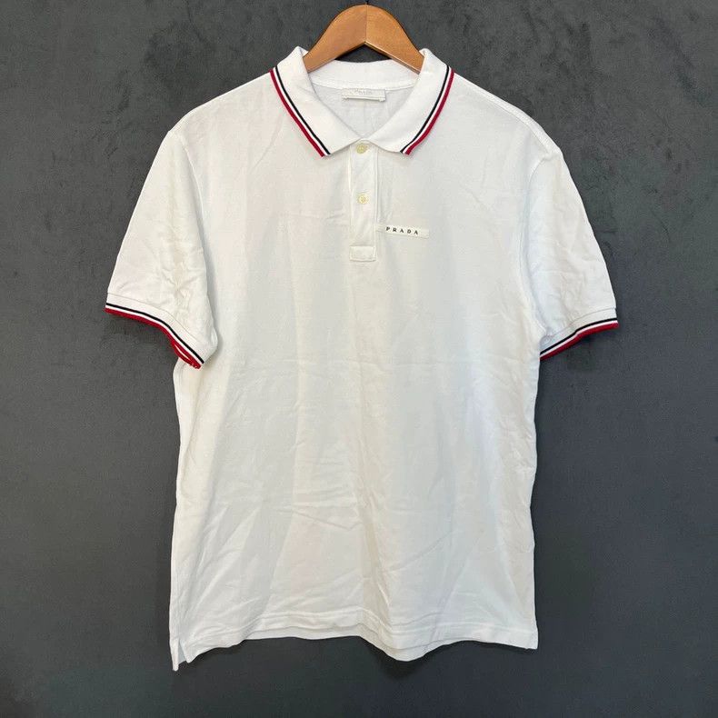 Prada Prada White small logo short sleeves Size US XXL / EU 58 / 5 - 1 Thumbnail