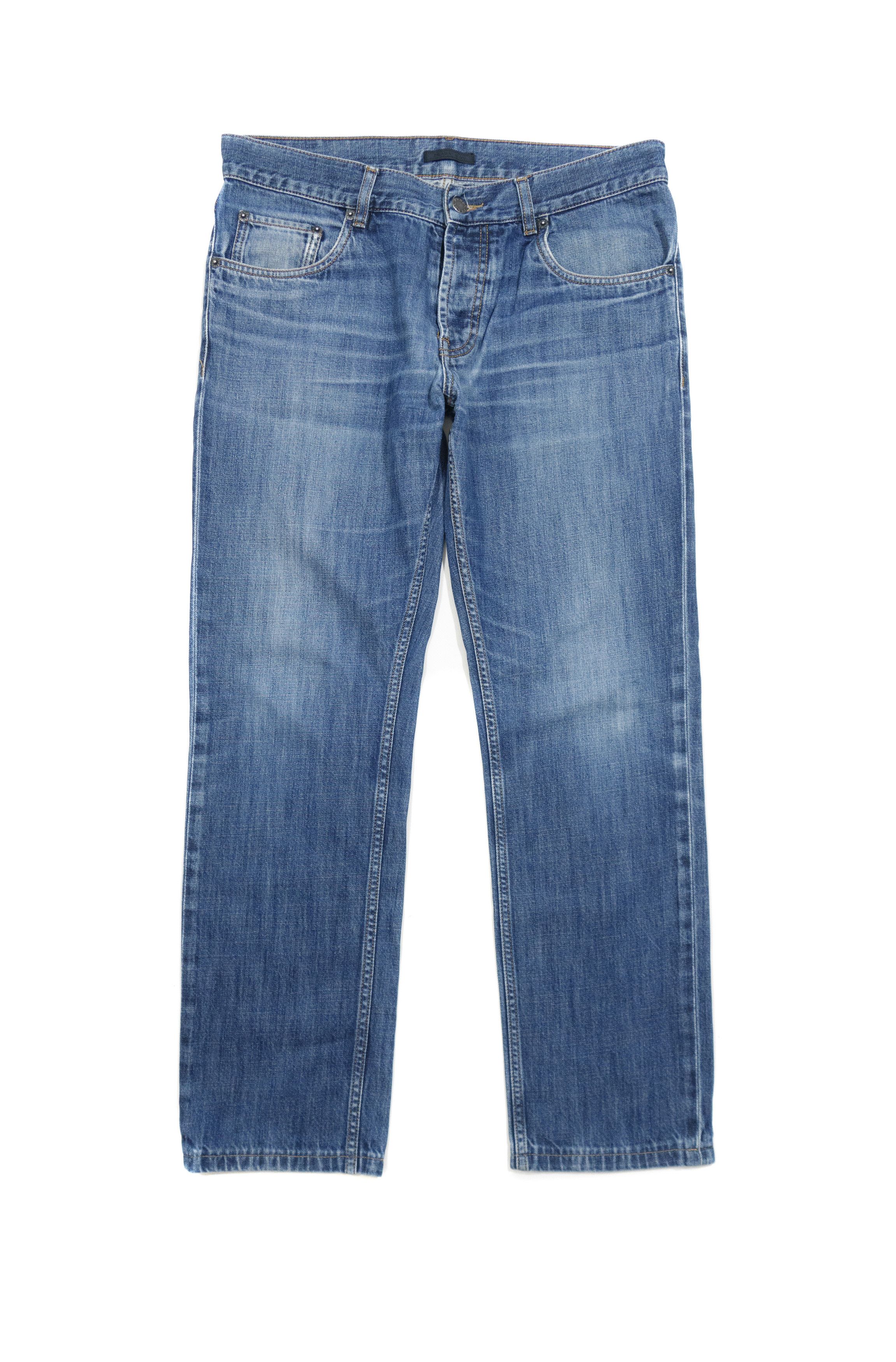 Prada Tight Fit Washed Denim Jeans 2014 Size US 32 / EU 48 - 1 Thumbnail