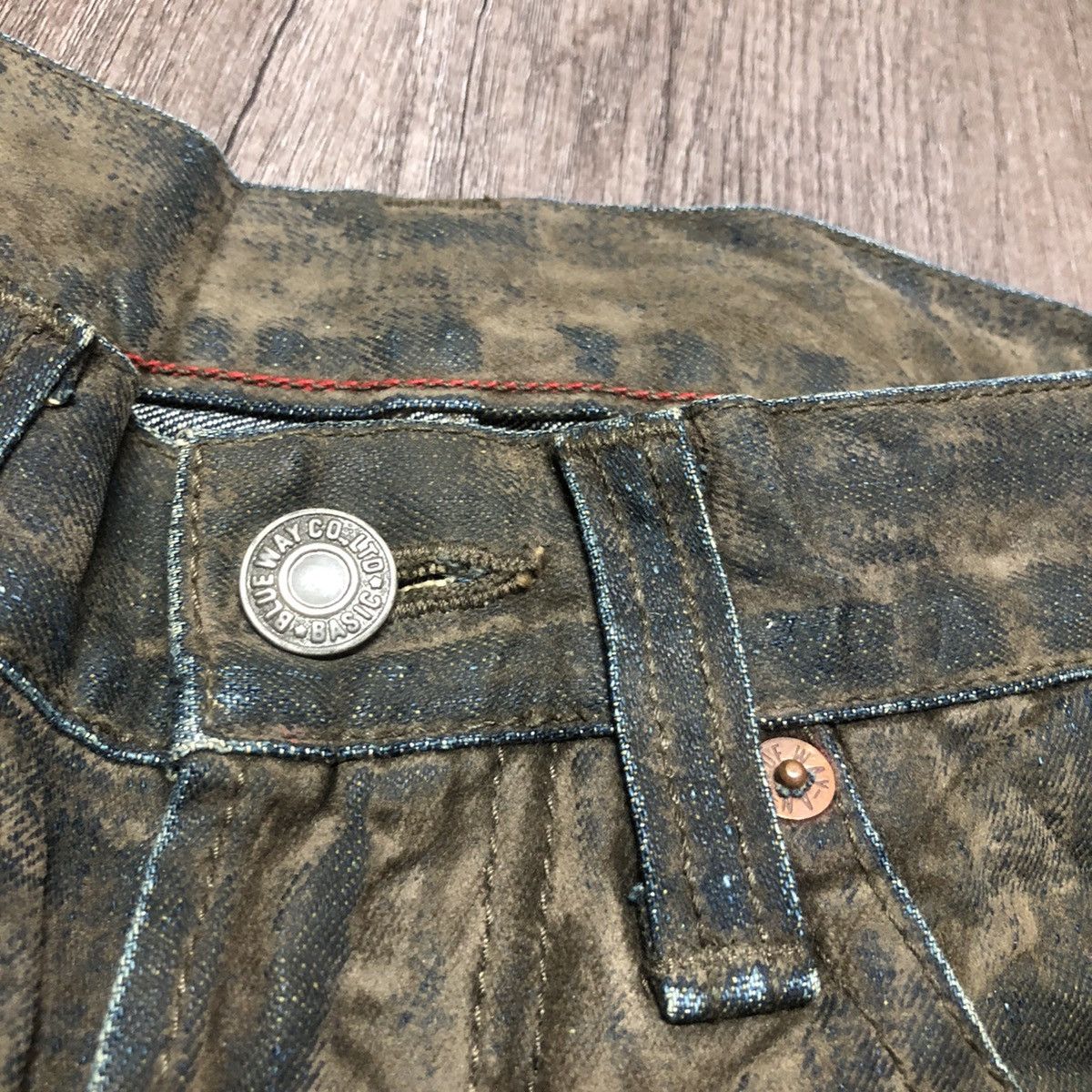 Le Grande Bleu (L.G.B.) Vintage Blue Way Denim Jeans Unisex Size US 28 / EU 44 - 8 Thumbnail