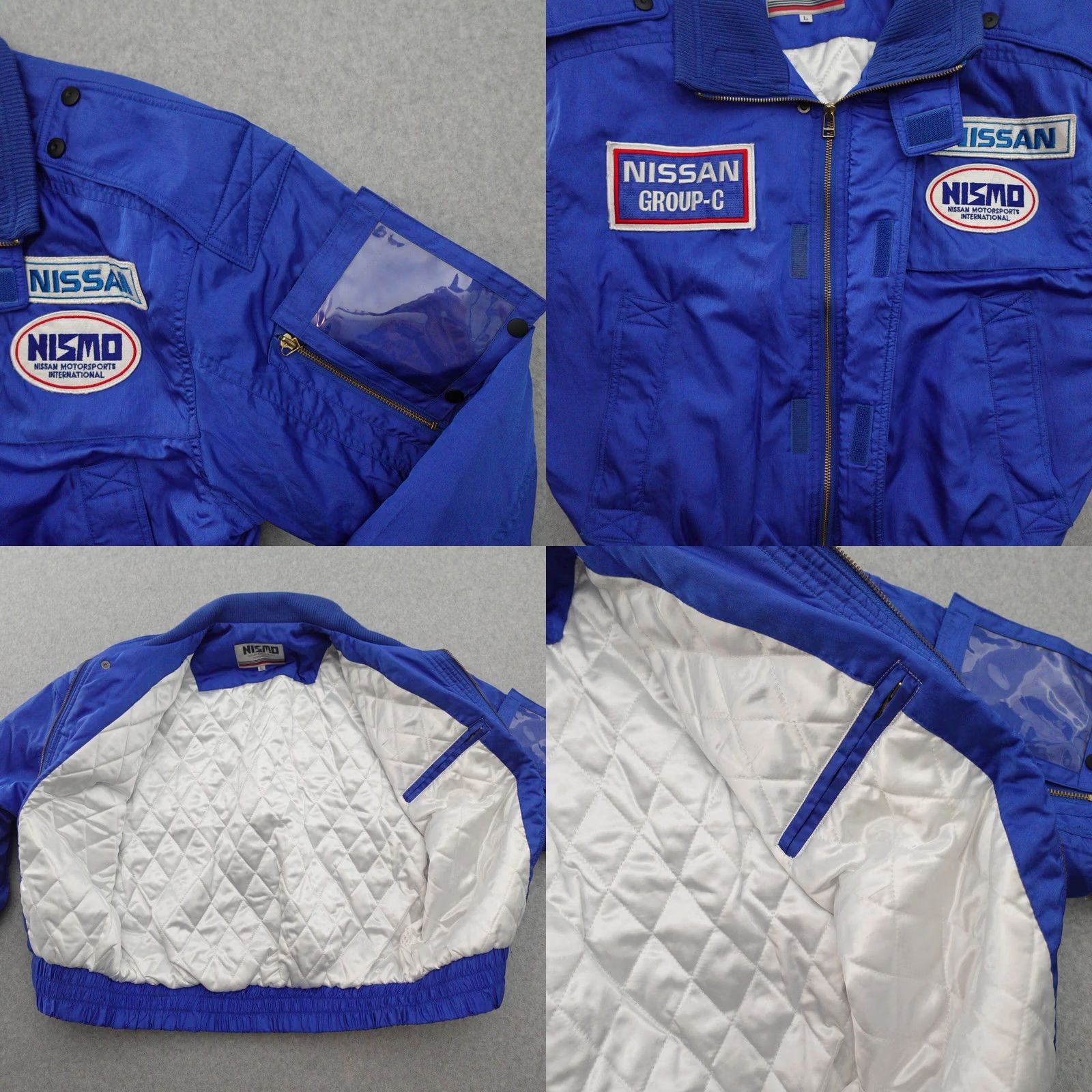 Vintage NISMO Nissan Nylon Jacket L Blue Bomber Jacket Men's Clothing Vintage 90s Motorsports Size US L / EU 52-54 / 3 - 9 Thumbnail
