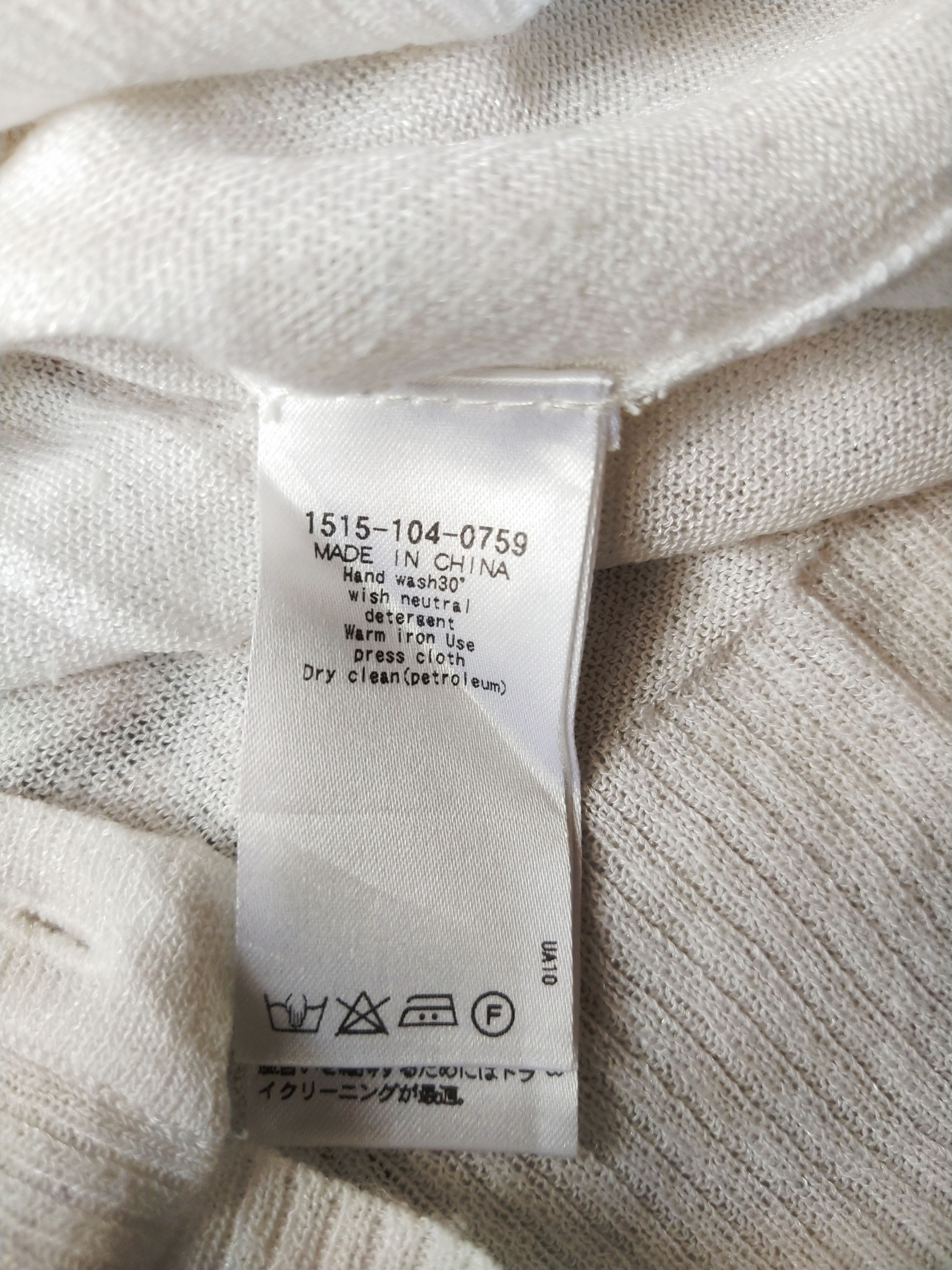 United Arrows United Arrows Lightweight Sheer Rayon V-Neck Cardigan White Size M / US 6-8 / IT 42-44 - 7 Thumbnail
