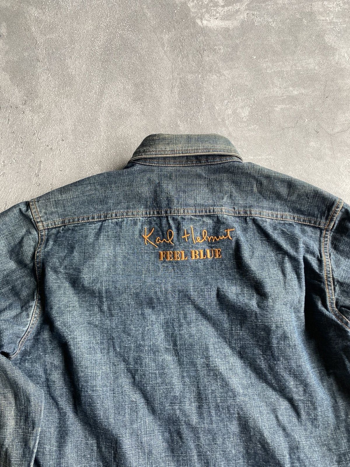 Karl Helmut Vintage Feel Blue Karl Helmut Denim Shirt Size US M / EU 48-50 / 2 - 13 Thumbnail