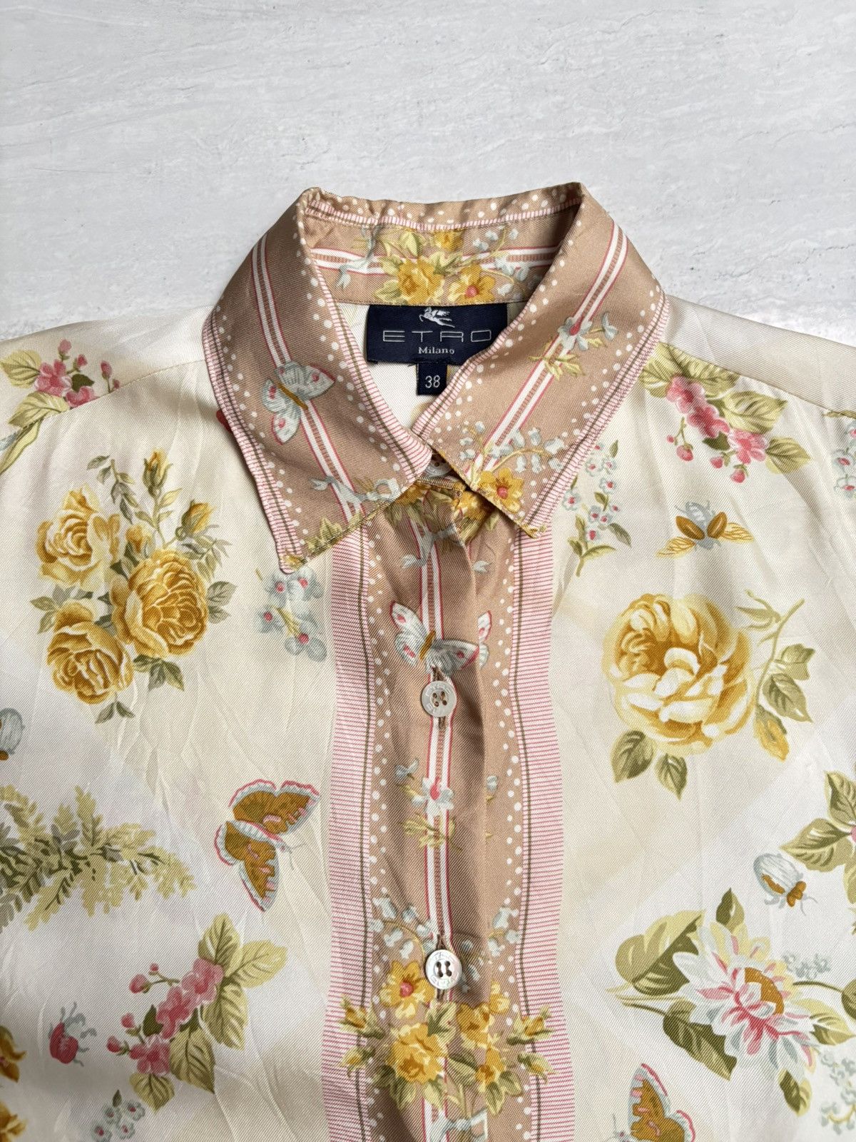 Etro ETRO MILANO Flower Motive Shirt Size US M / EU 48-50 / 2 - 9 Thumbnail