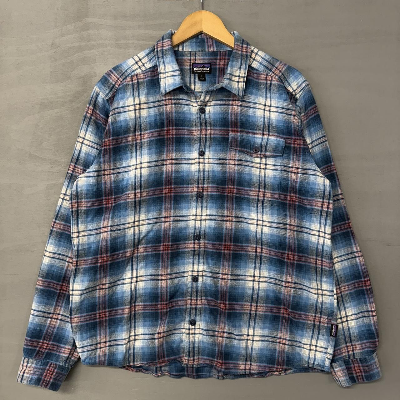 Patagonia Patagonia Organic Cotton Blue Flannel Button Up Shirt Large Size US L / EU 52-54 / 3 - 2 Thumbnail