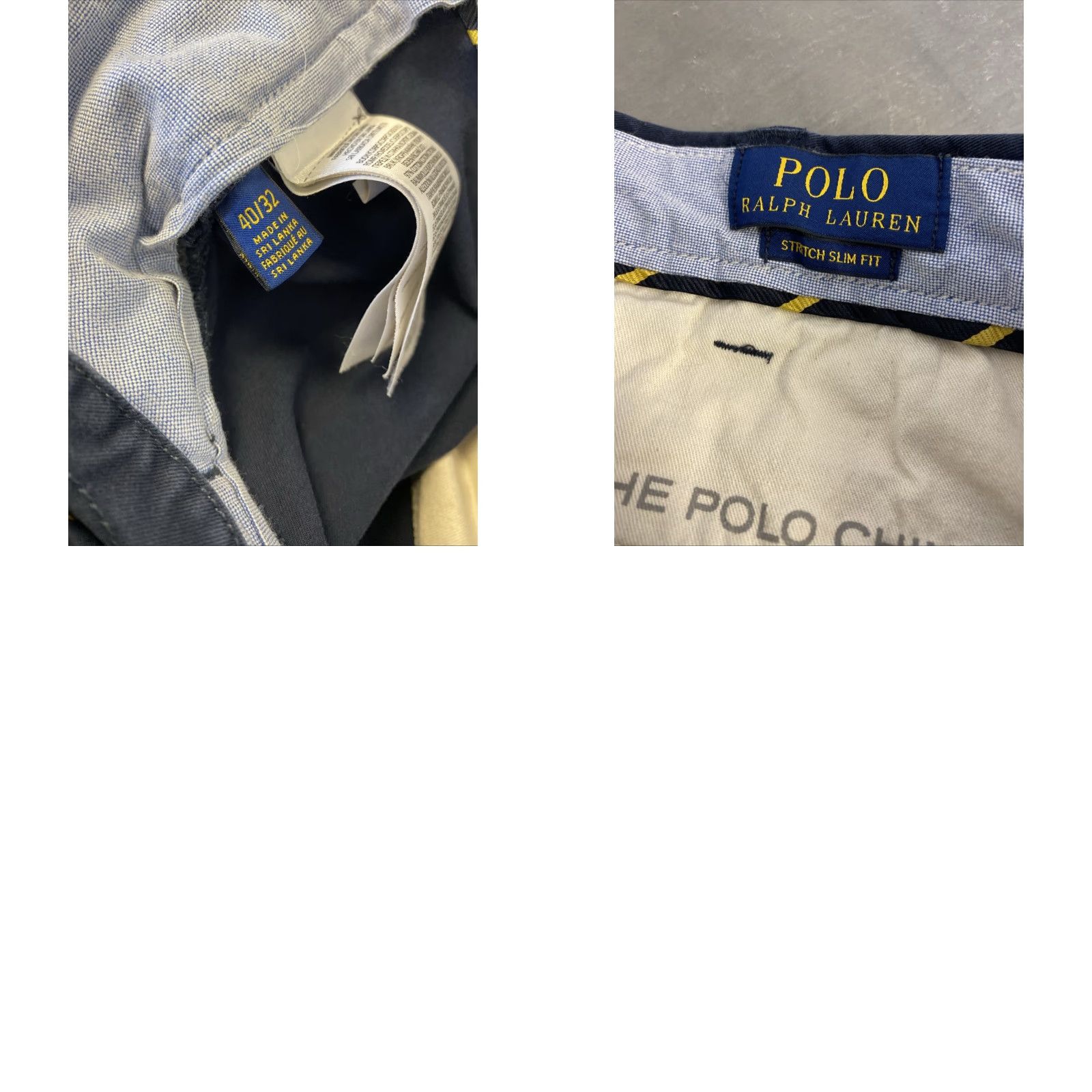 Polo Ralph Lauren Polo Ralph Lauren Chino Mens 40x32 Trousers Navy Slim Stretch Rock Climbing Graphic / RL-67 Size US L / EU 52-54 / 3 - 9 Thumbnail