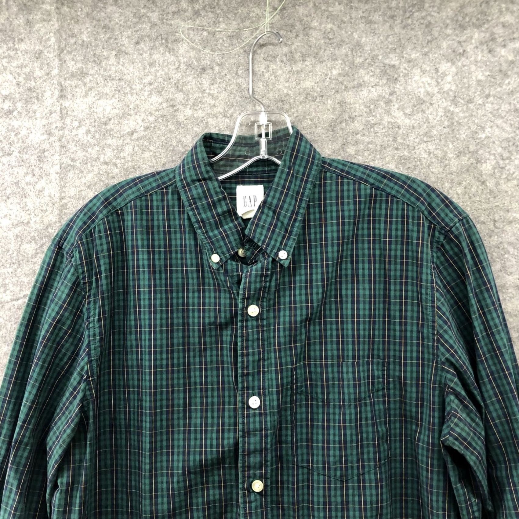 Gap Gap Plaid Button Down Shirt Mens M Green Pine Long Sleeve Size US M / EU 48-50 / 2 - 3 Thumbnail