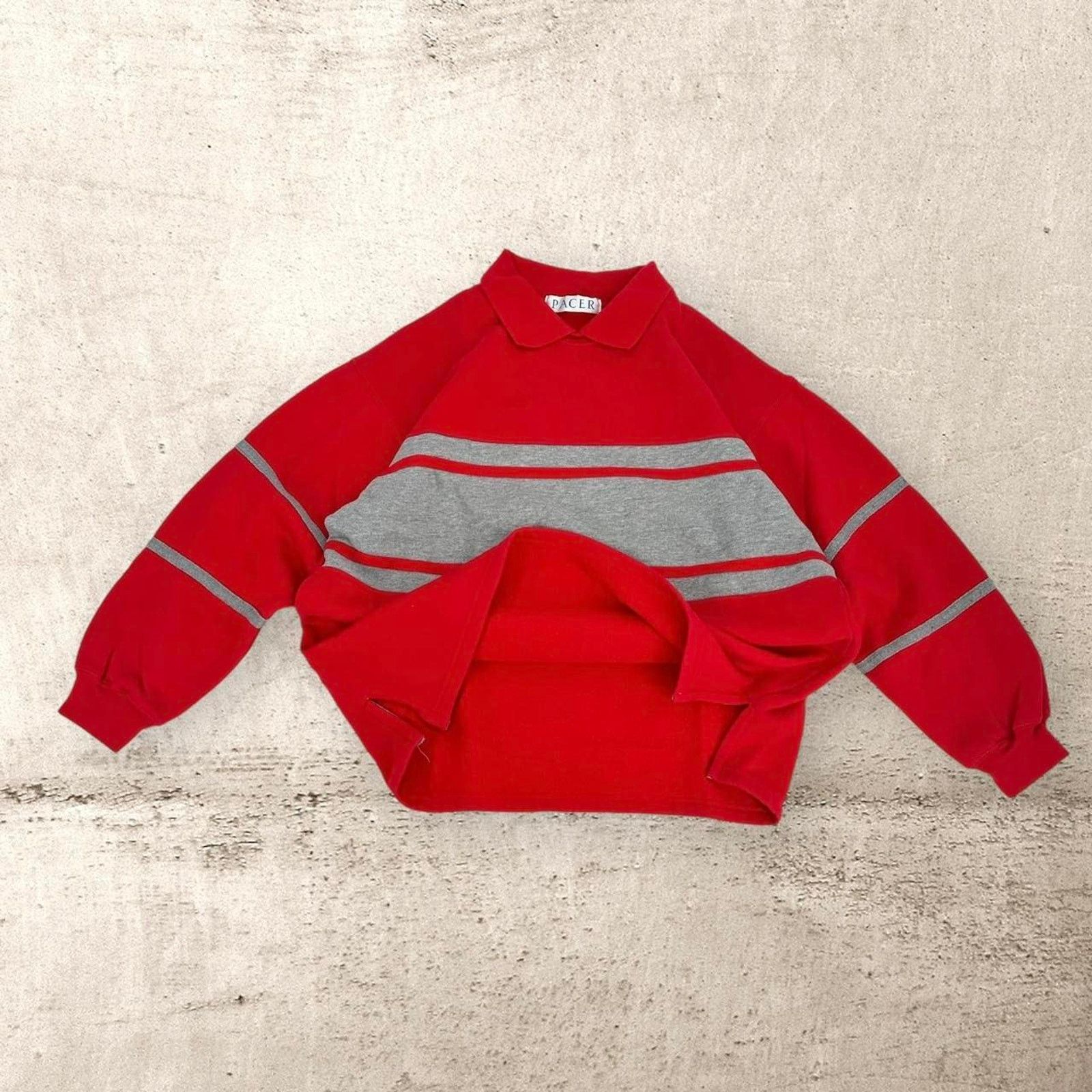 Vintage Vintage baggy striped rugby style sweatshirt Size US M / EU 48-50 / 2 - 1 Thumbnail