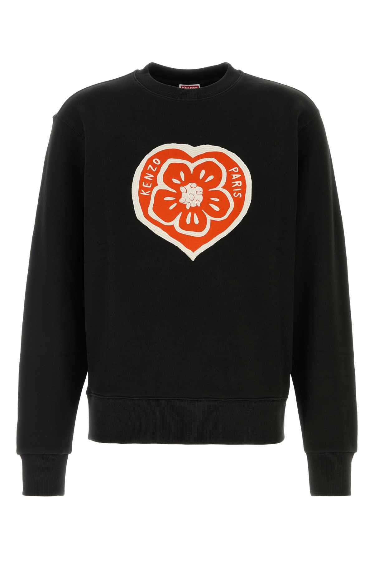 Kenzo Black Cotton Sweatshirt Size US S / EU 44-46 / 1 - 1 Thumbnail