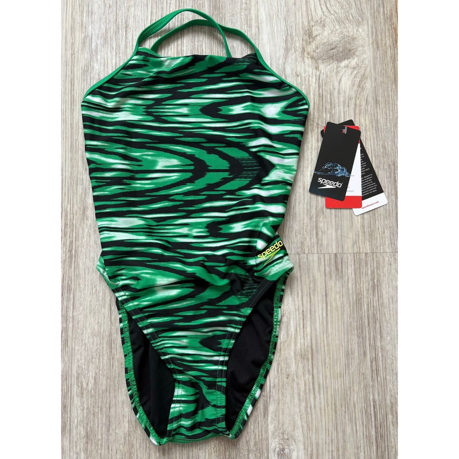 Speedo Speedo | Green Black Pro LT Bathing Swim Suit | NWT | 26 Size 4XL / US 24-26 - 1 Thumbnail