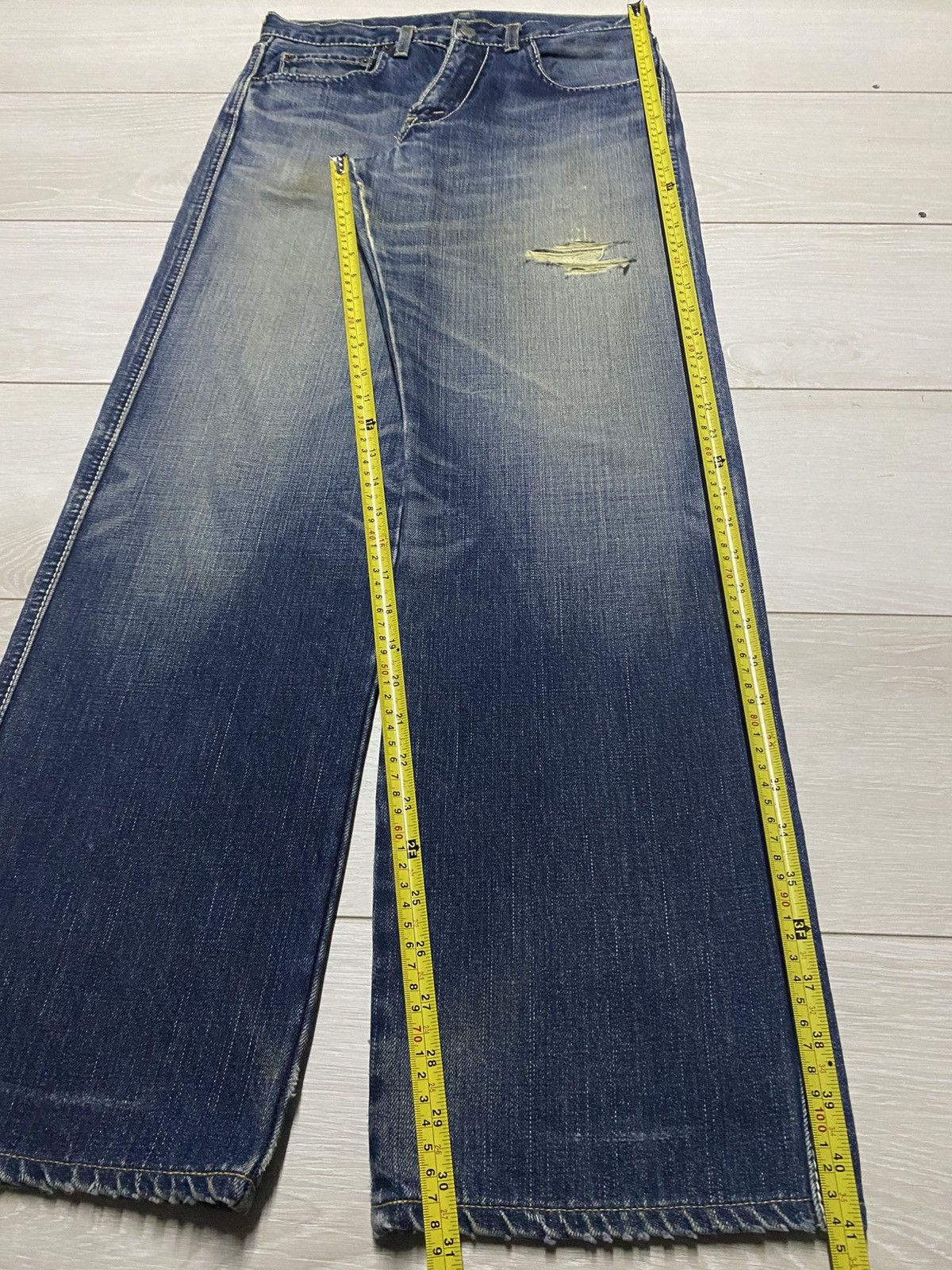 Levi's Vintage Levis 510 Mud Wash Distressed Distressed Baggy Jeans Size US 30 / EU 46 - 17 Thumbnail