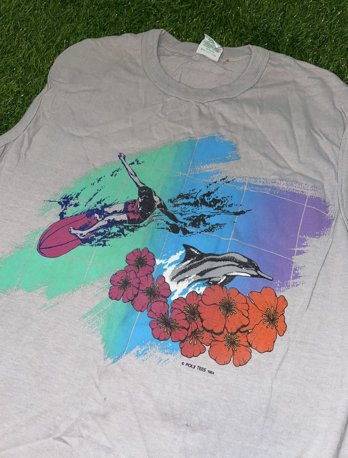 Vintage Vintage Hawaii Ocean Surf Tank Top 1984 Size Large Size US L / EU 52-54 / 3 - 2 Thumbnail
