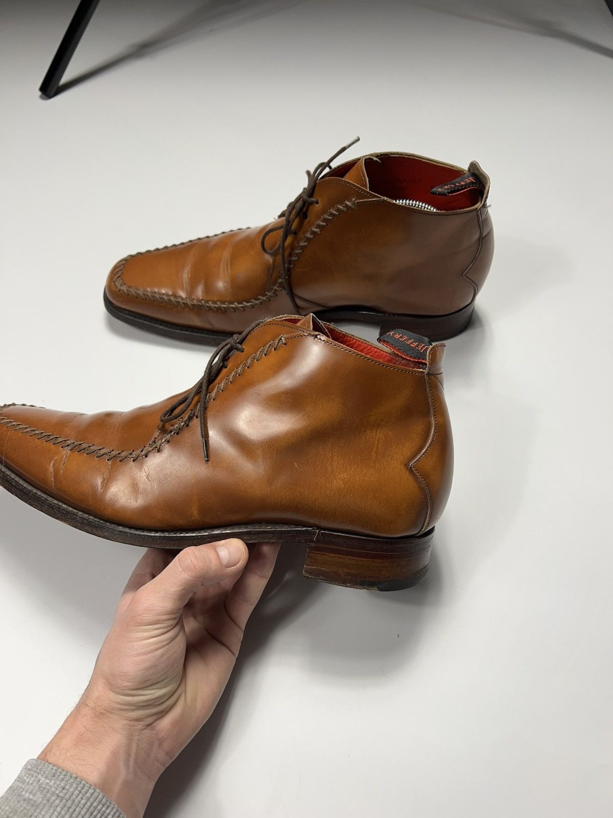 Jeffery West Rare Vintage Jeffery West Cowboy Leather Shoes Boots Size US 9.5 / EU 42-43 - 2 Thumbnail