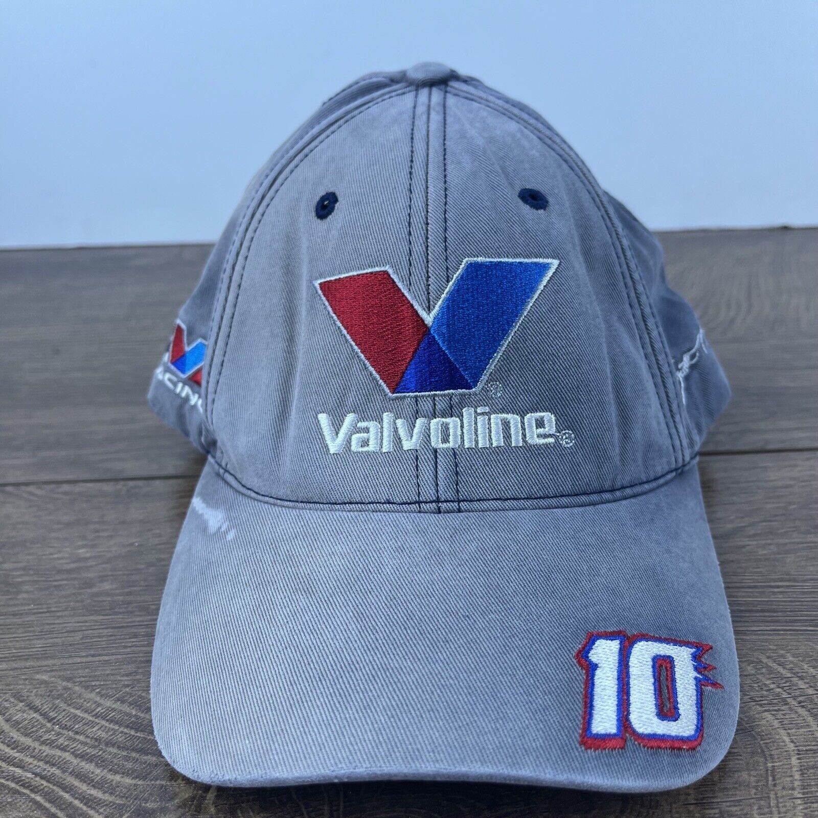 Other Valvoline Racing 10 Car Hat Gray Hat Adjustable Gray Daytona Size ONE SIZE - 2 Thumbnail