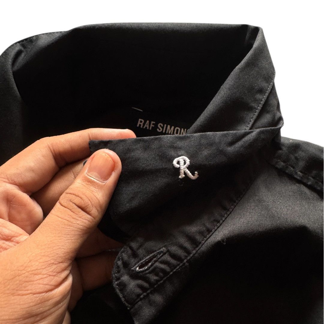Raf Simons Raf Simons Black Darted Double Collar Oxford Shirt Size US M / EU 48-50 / 2 - 8 Thumbnail