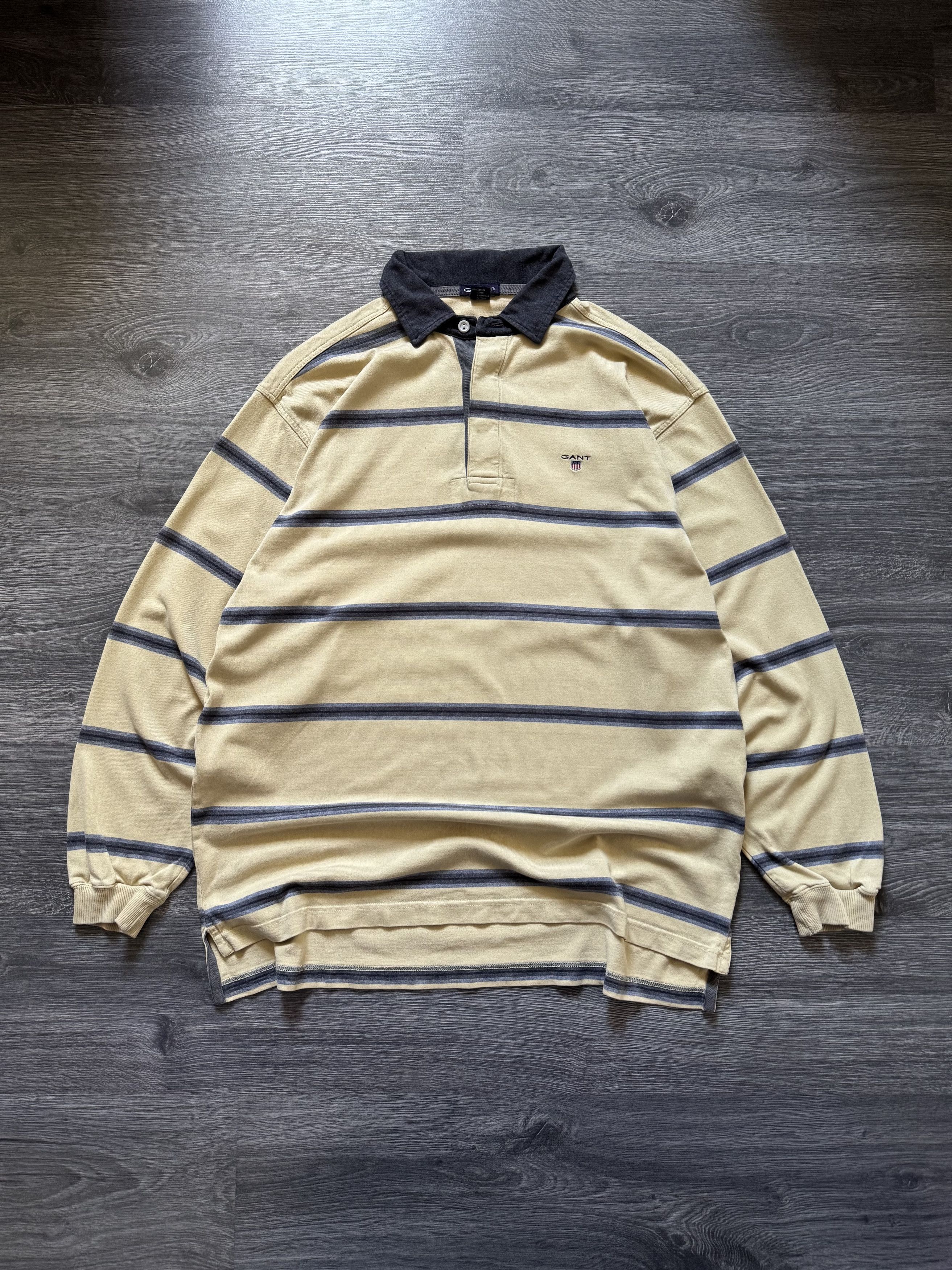 Gant Vintage Gant Logo Striped Preppy Rugby Polo Shirt Size US XXL / EU 58 / 5 - 1 Thumbnail
