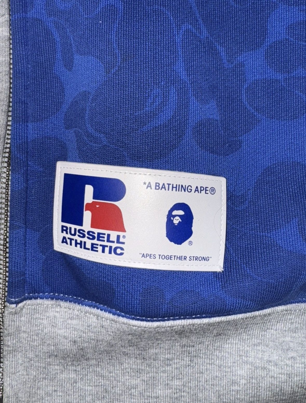 Bape × Russell Athletic bape shark fullzip Size US XL / EU 56 / 4 - 2 Thumbnail