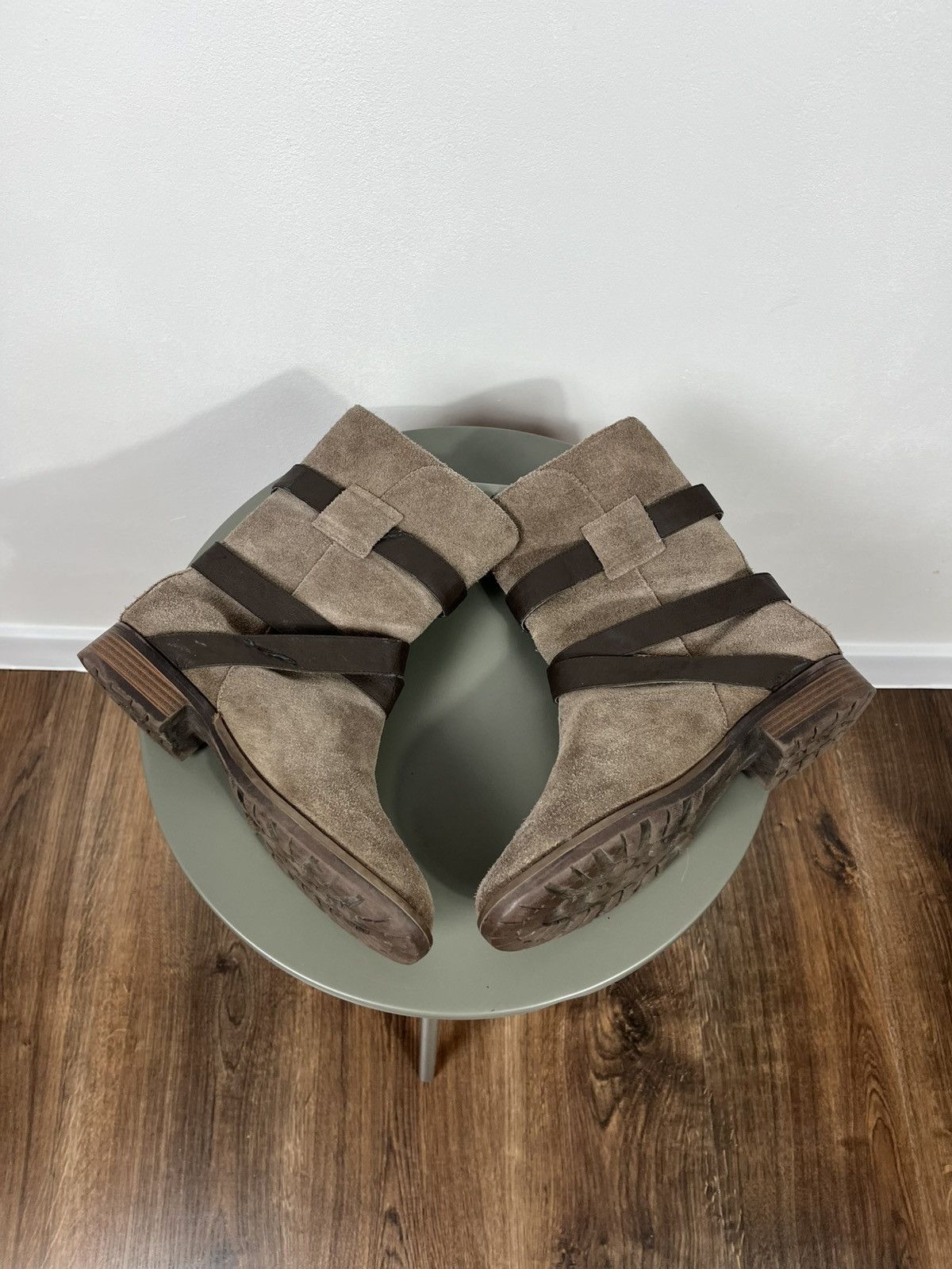 Other Vintage suede ankle boots brown straps and buckles size 39 Size US 8.5 / IT 38.5 - 12 Thumbnail