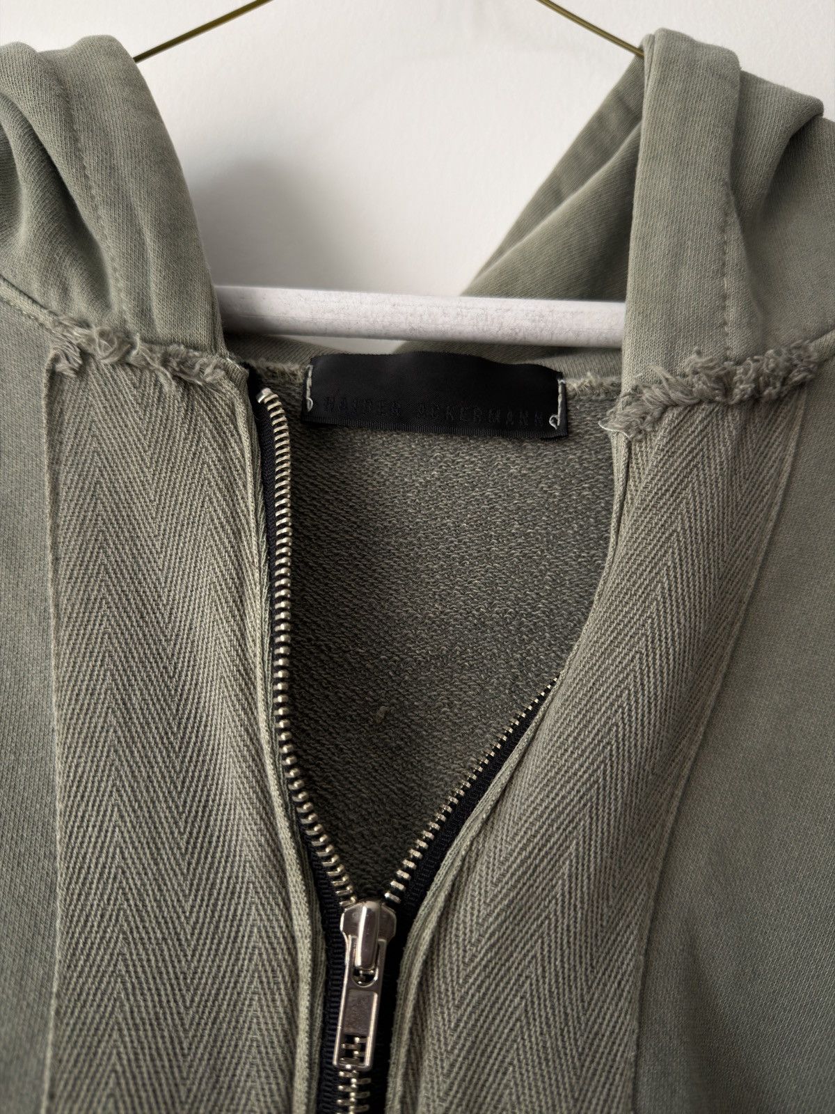 Haider Ackermann Haider Ackerman Sea Moss Green Perth Hoodie Size US L / EU 52-54 / 3 - 3 Thumbnail