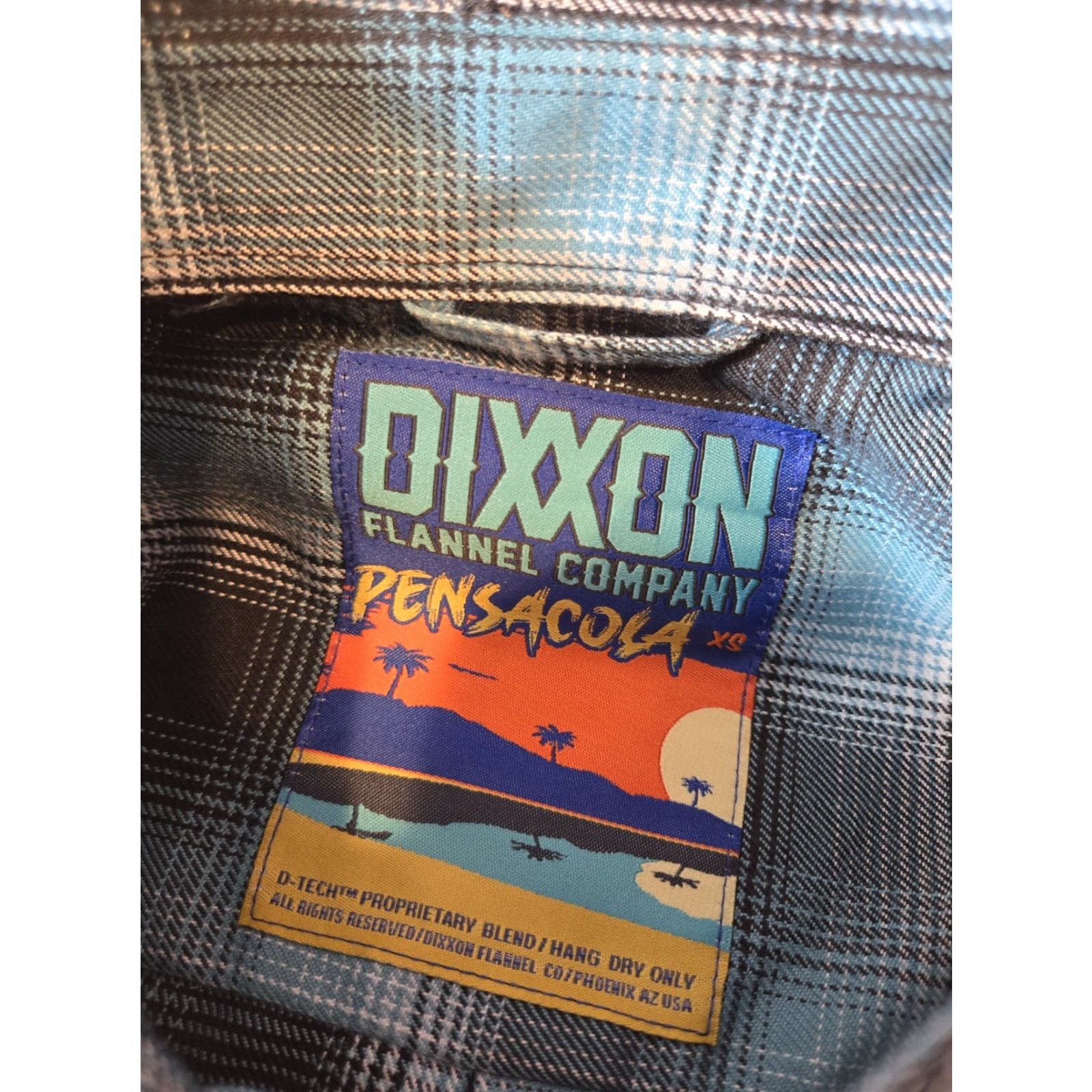 Vintage Dixxon Mens Button-Up Shirt Plaid Blue XS Flannel Long Sleeve Snap Pocket Collared Size US XS / EU 42 / 0 - 2 Thumbnail