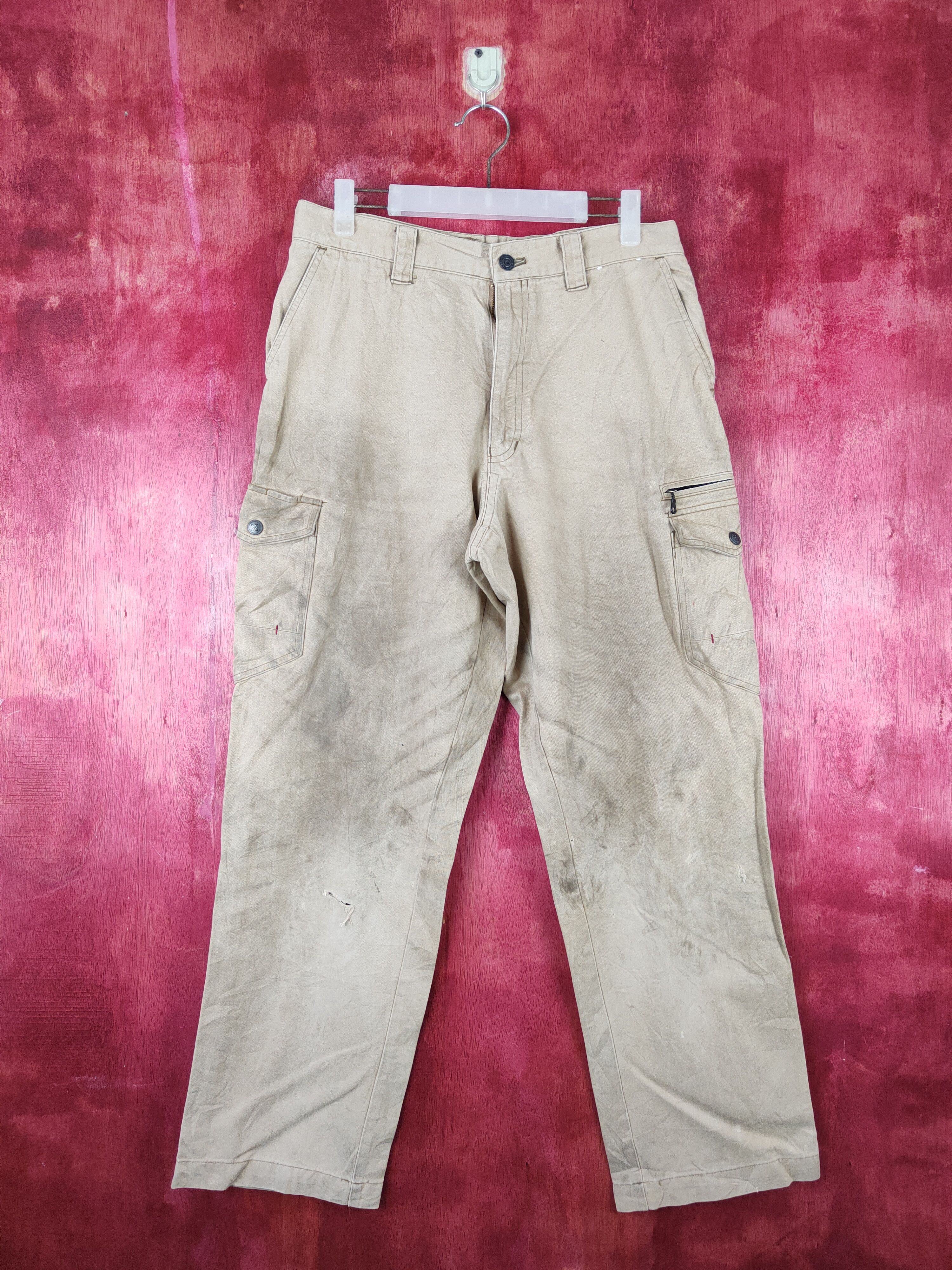 image of Vintage Jichodo-Zdragon Brown Multipocket Cargo Pants S1384, Men's (Size 32)