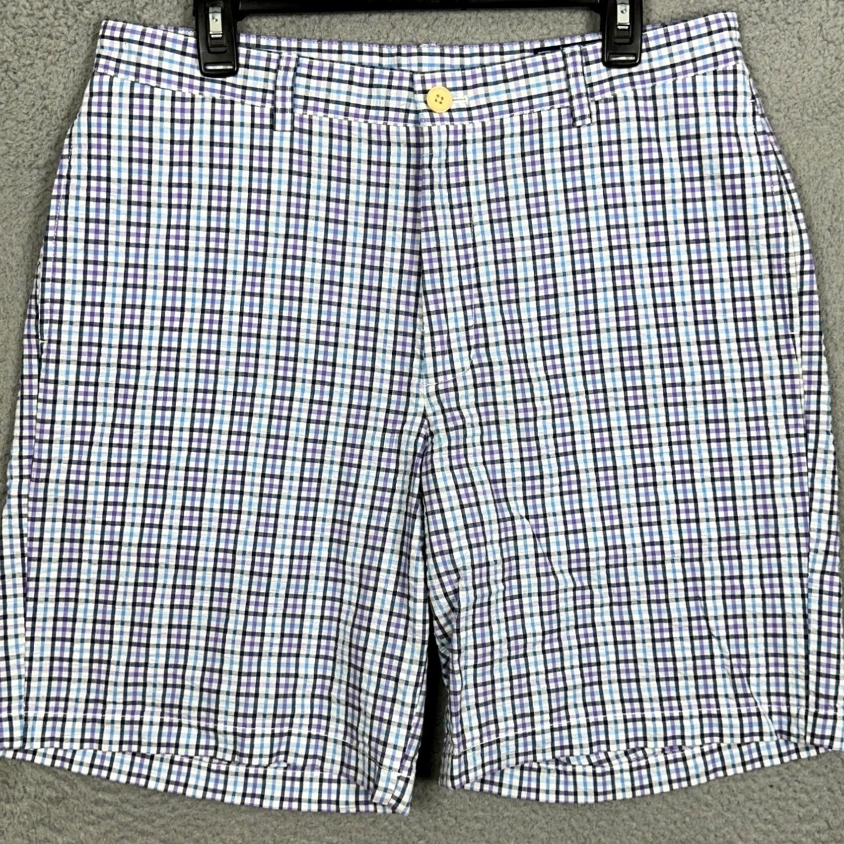 Vineyard Vines Vineyard Vines Breaker Shorts Men 34 Purple Blue Khakis Gingham Plaid Seersucker Shirt? Size US 34 / EU 50 - 2 Thumbnail