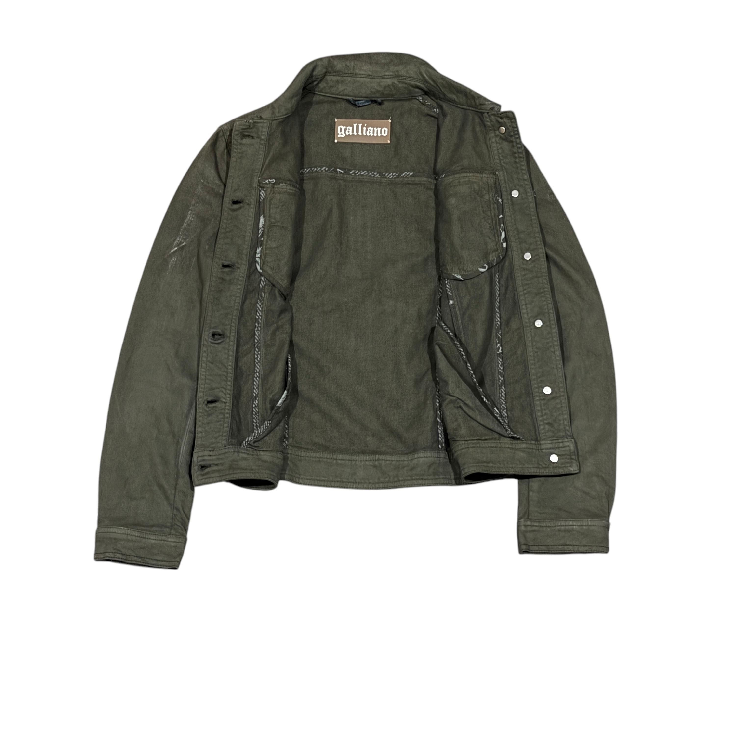 John Galliano Vintage John Galiano Coated Trucker Jacket Size US M / EU 48-50 / 2 - 4 Thumbnail