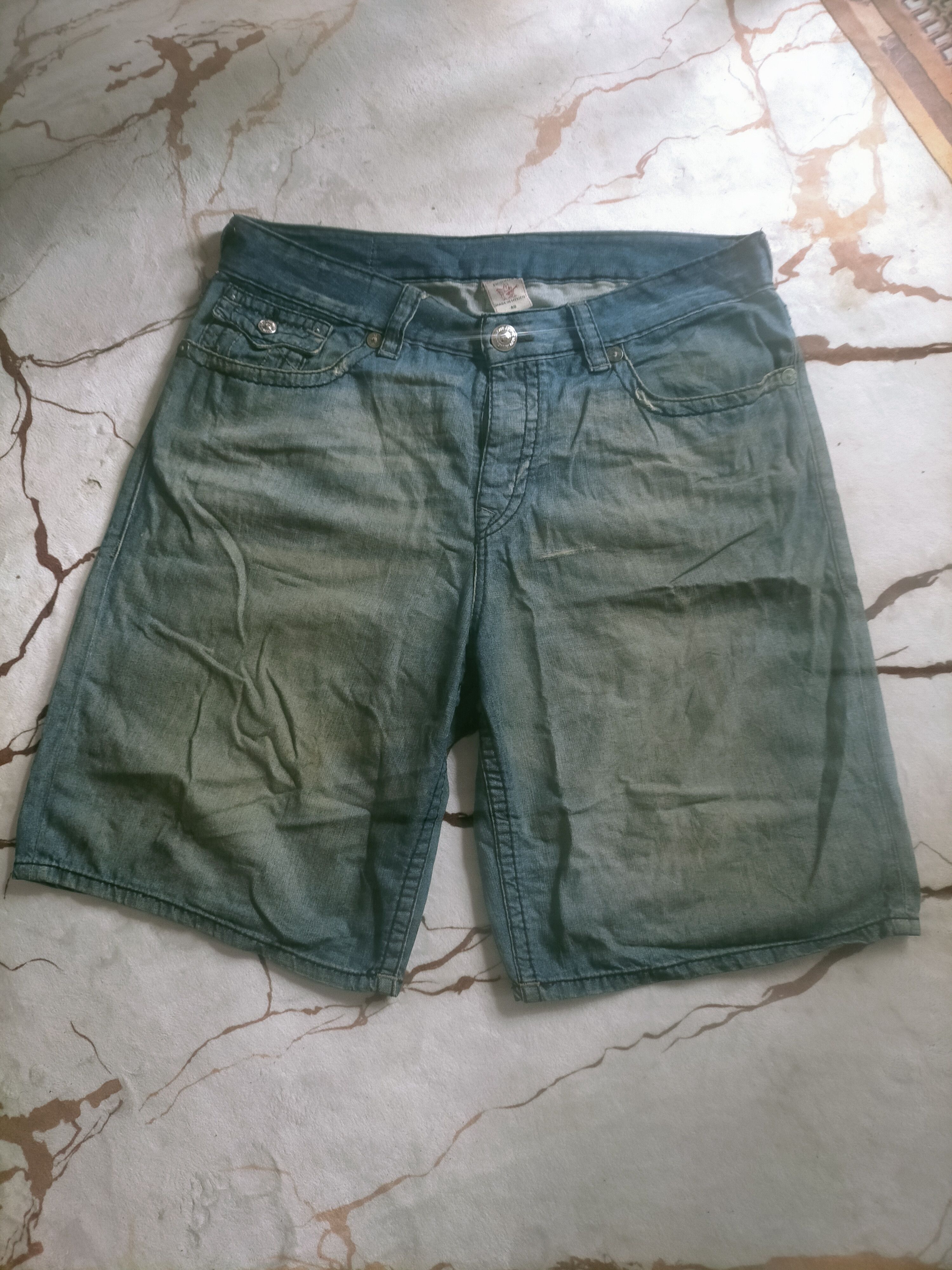 Evisu 🔥 Vintage True Religion Jorts Pants Size US 40 / EU 56 - 1 Thumbnail