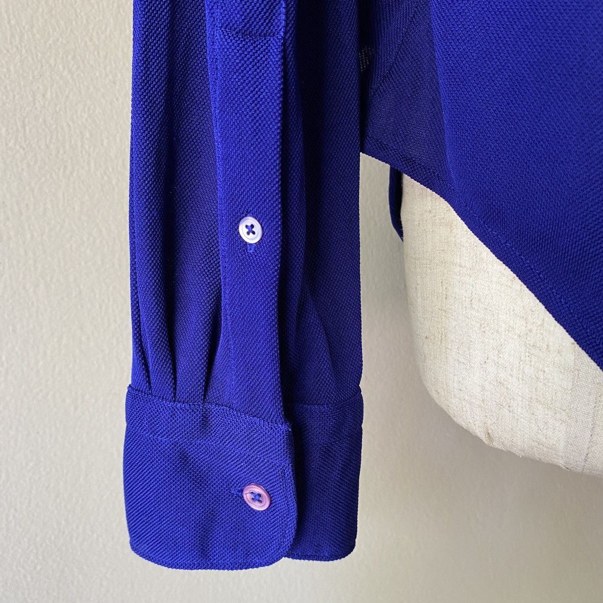 Kenzo Kenzo Blue Stretchy Soft Long Sleeve Shirt Size US XXS / EU 40 - 18 Thumbnail