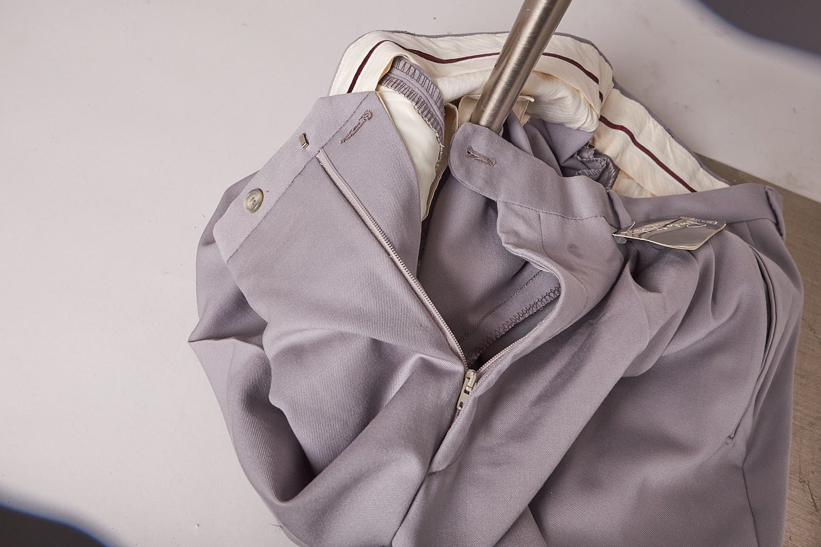 Vintage 1980s Gray Deadstock Paolo Vista Pleated Slacks Pants Size US 38 / EU 54 - 6 Thumbnail