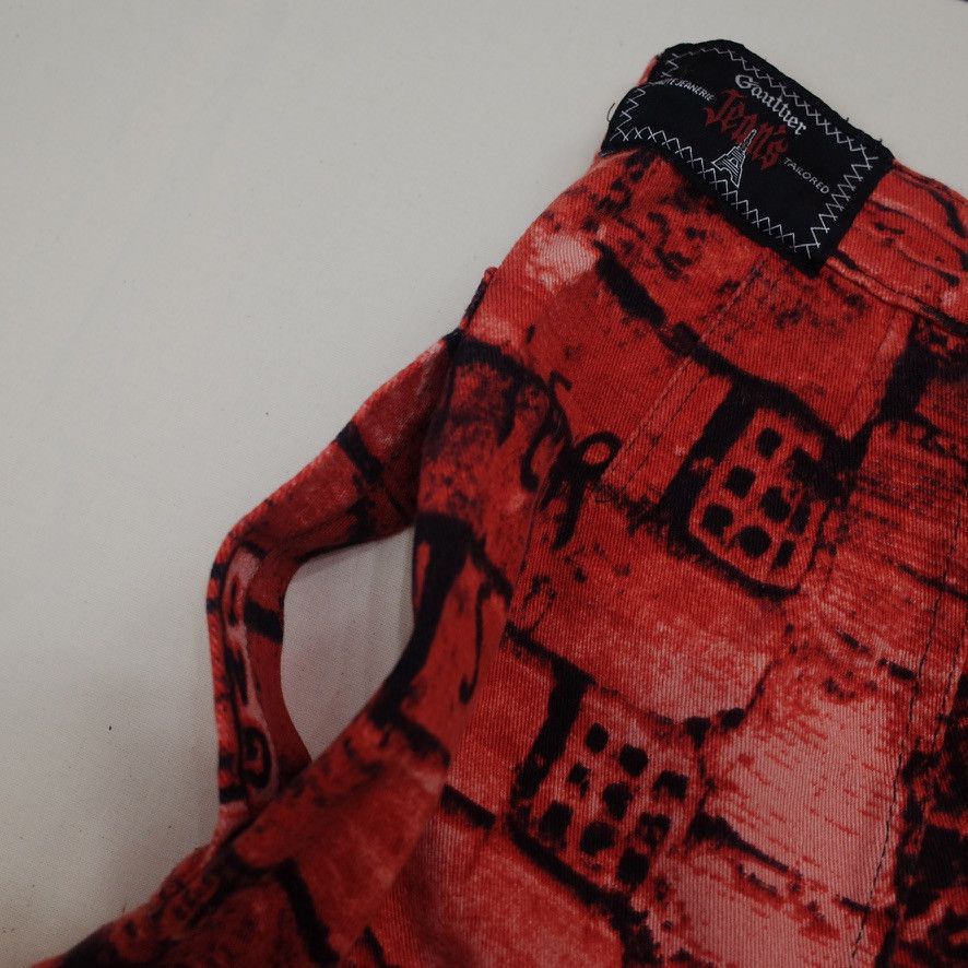 Jean Paul Gaultier AW97 Jean Paul Gaultier Brick Wall Print Top & Skirt Vintage Size ONE SIZE - 8 Thumbnail