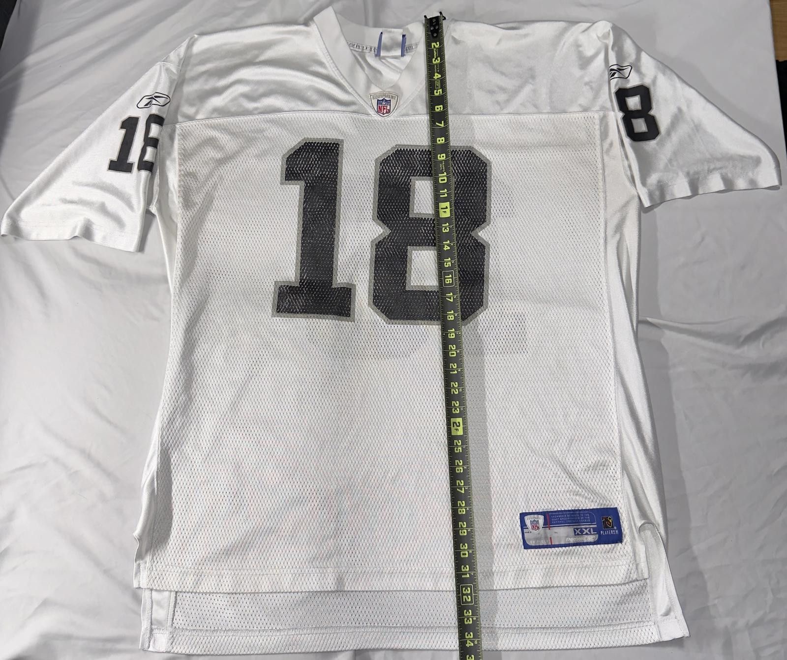 Reebok VTG NFL #18 Randy Moss Oakland Raiders Football Jersey Size US XXL / EU 58 / 5 - 3 Thumbnail