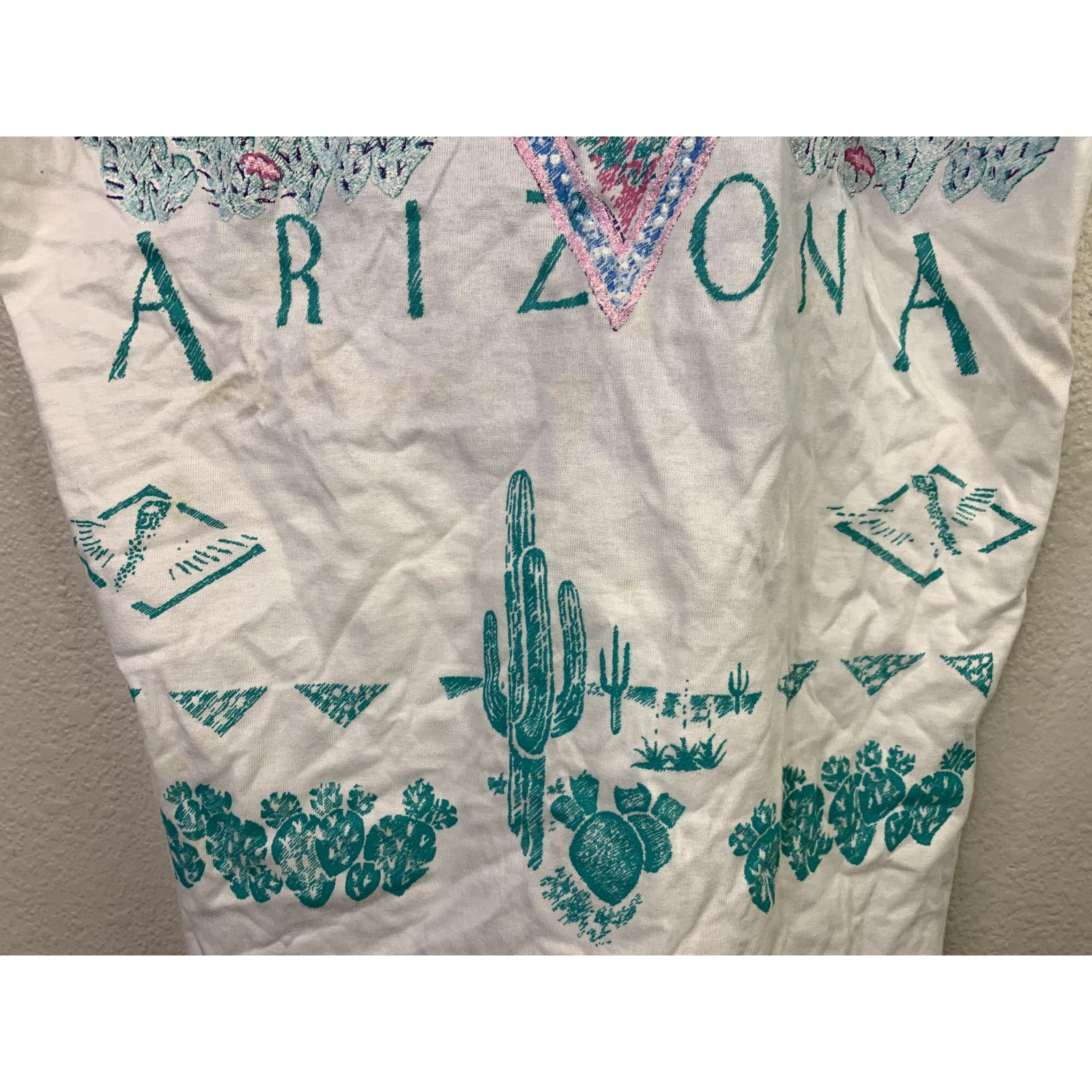 Jerzees Vintage Test Print Shirt Grand Canyon Arizona White M Tee Size US M / EU 48-50 / 2 - 20 Thumbnail