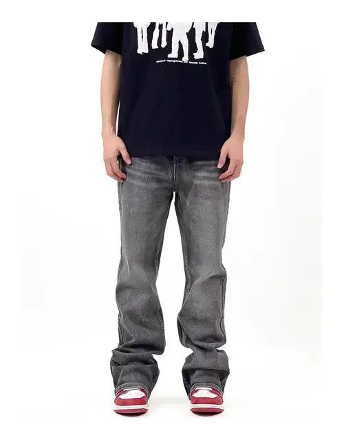 Japanese Brand y2k faded hiphop baggy flared jeans Size US 30 / EU 46 - 4 Thumbnail