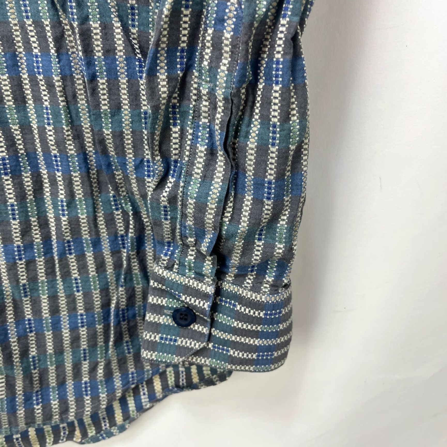 Vintage VINTAGE Wayne Gretzky Button-Up Long Sleeve Shirt M Blue 90s Mens Shirt Size US M / EU 48-50 / 2 - 3 Thumbnail