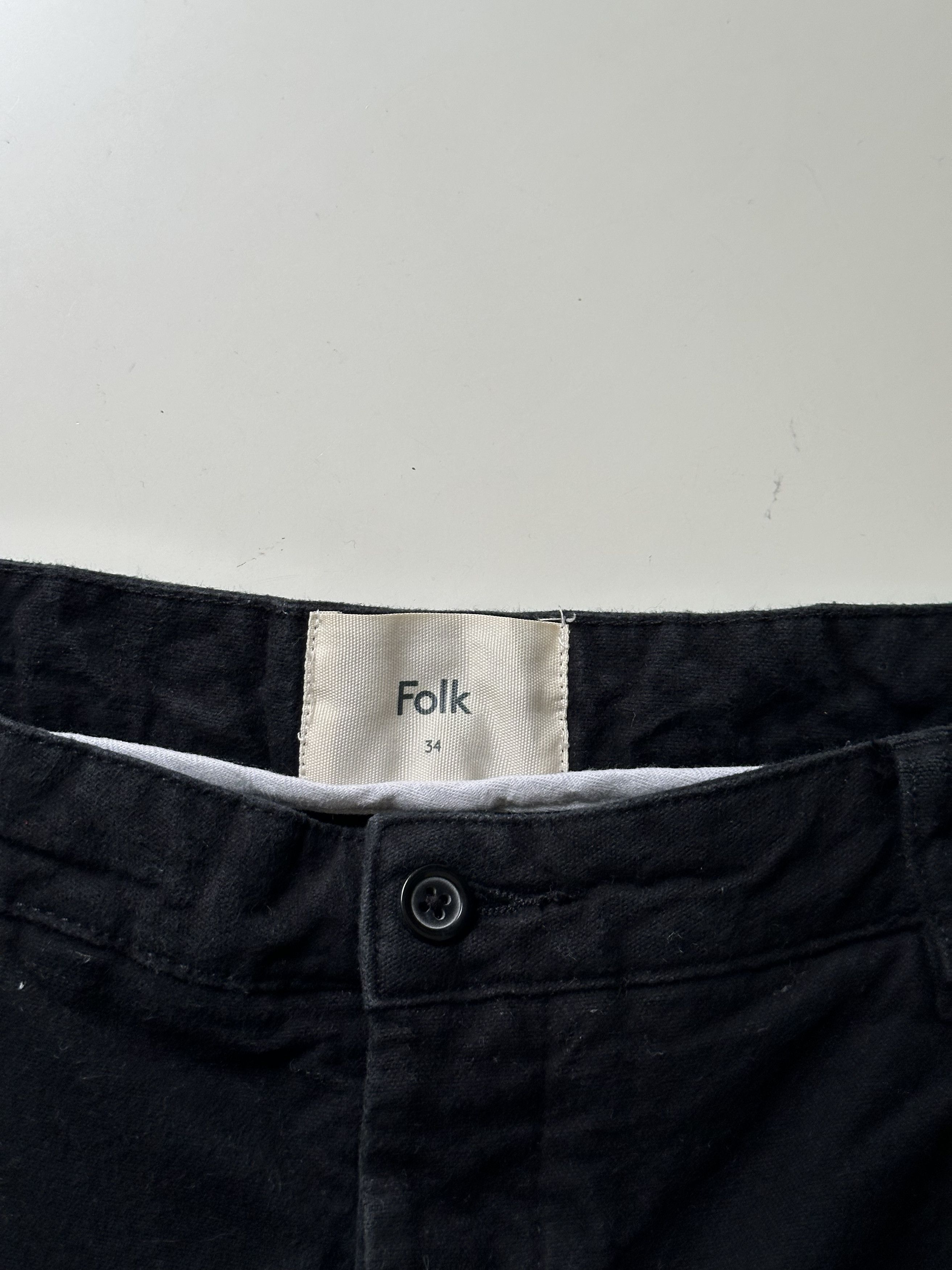 Folk Folk Black Casual Pants Men's 34 Size US 34 / EU 50 - 4 Thumbnail