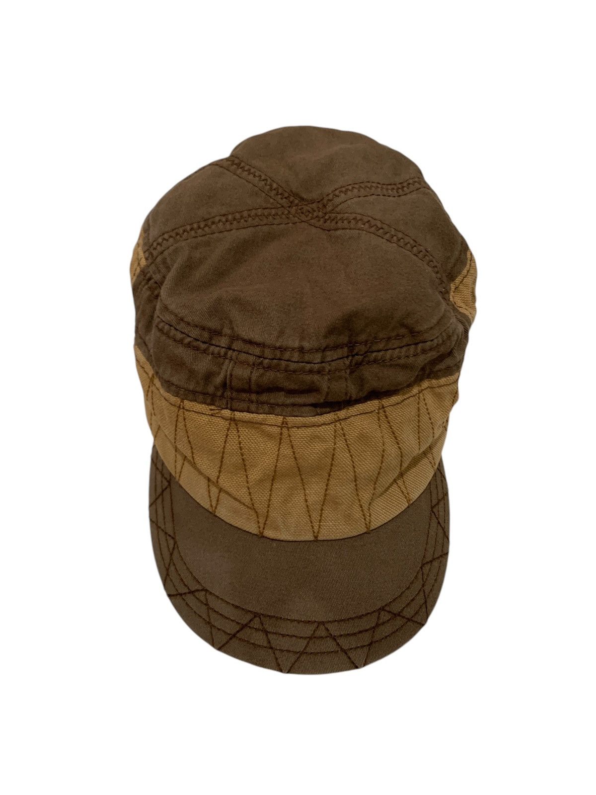 If Six Was Nine 2000s Japanese Brand Military Patch Work Cadet Hat Size ONE SIZE - 4 Thumbnail