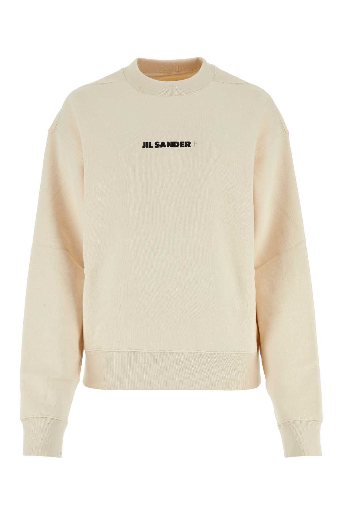 image of Jil Sander Ivory Cotton Oversize Sweatshirt in White, Women's (Size Large)