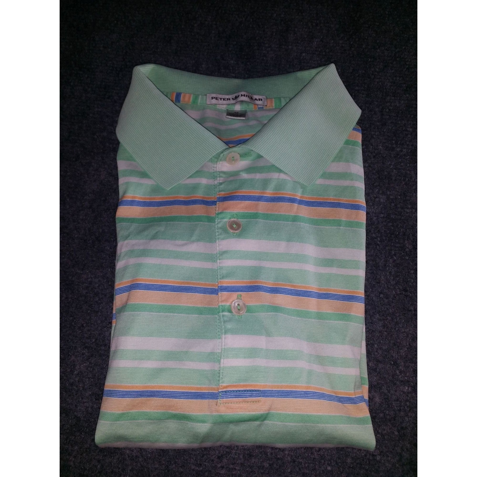 Peter Millar Peter Millar Polo Men Sz M Striped Cotton Golf Casual Sports Size US M / EU 48-50 / 2 - 1 Thumbnail