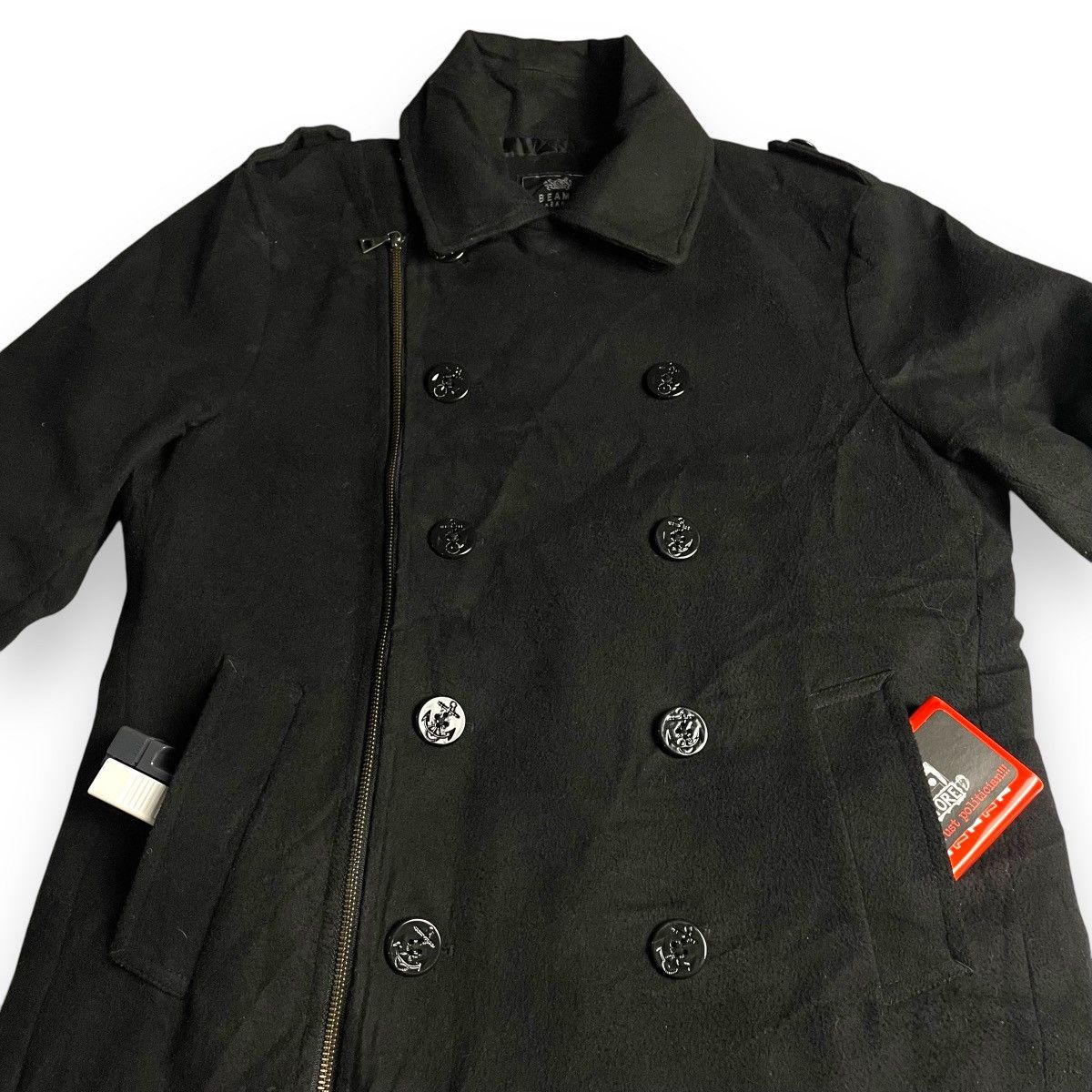 Beams Plus 🇯🇵 BEAMS PLUS WOOL PEA COAT Size US L / EU 52-54 / 3 - 12 Thumbnail
