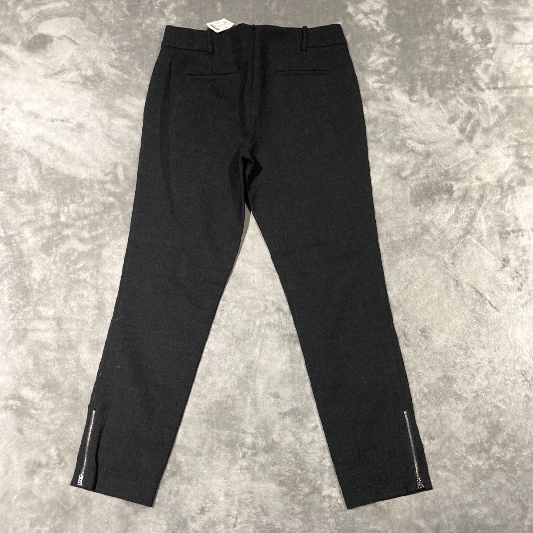 J.Crew J.Crew Pants Women 4 Gray Stretch City Fit Chino Dress Wool Blend Classic Core Regular Size 27" / US 4 / IT 40 - 6 Thumbnail