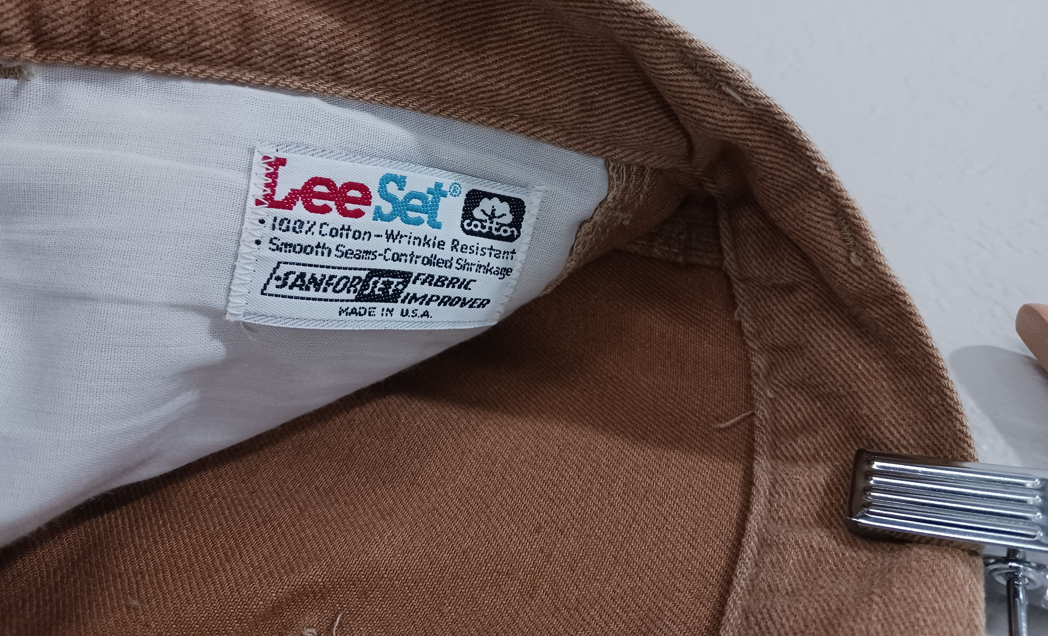 Lee Lee Vintage 1970s "Lee-Set" Sanfor-Set Bell Bottom Jeans Size US 34 / EU 50 - 4 Thumbnail