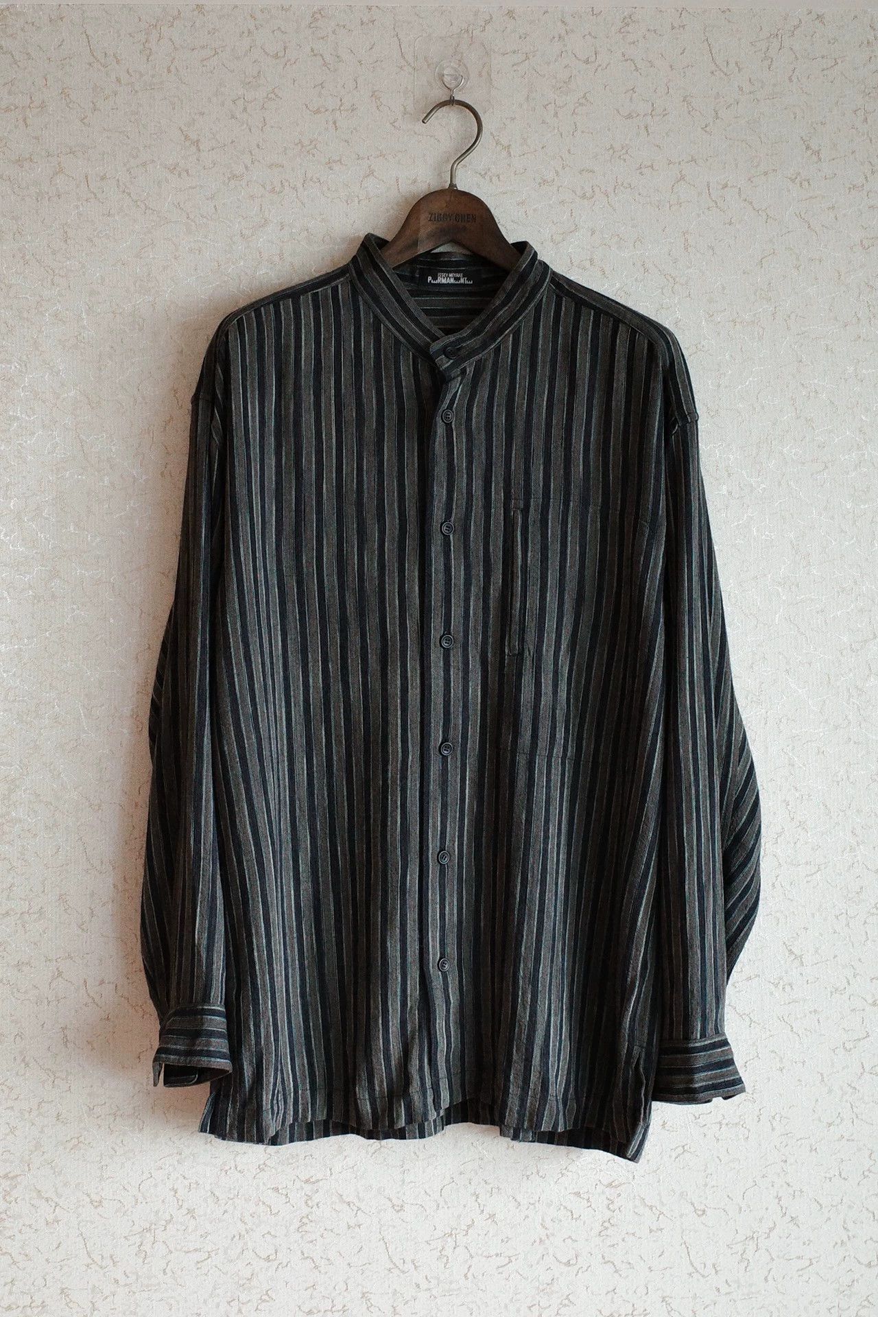 Issey Miyake Issey Miyake Permanente 80s Rayon-Wool Mix Shirt M Size US M / EU 48-50 / 2 - 1 Thumbnail