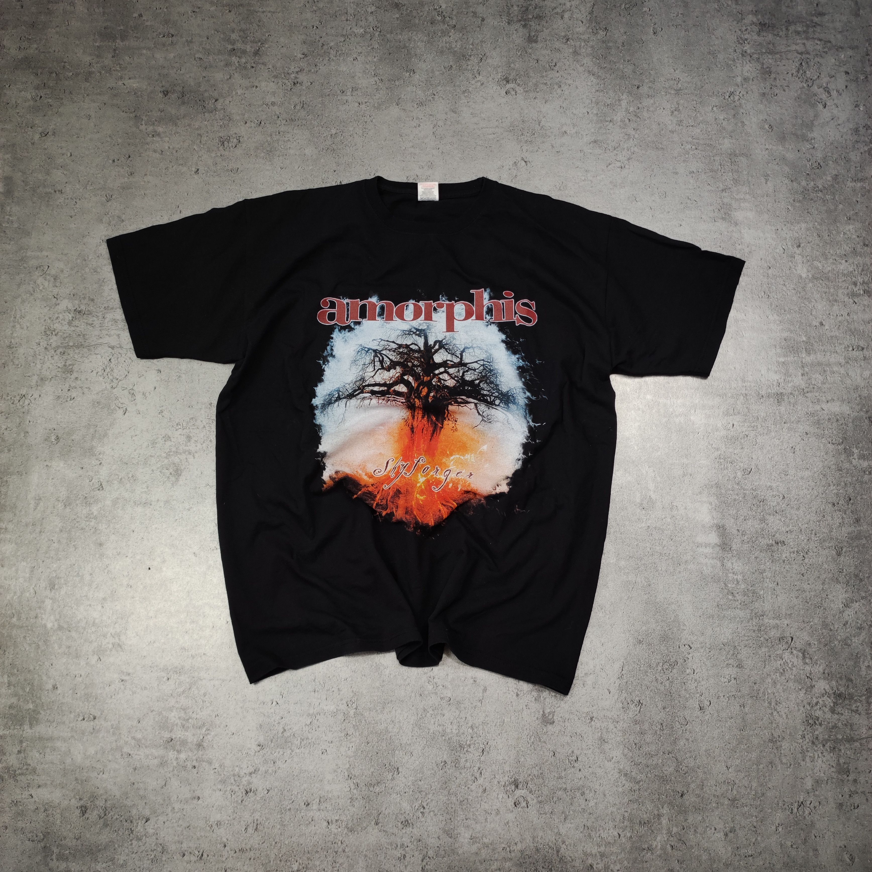 Vintage RARE Amorphis 2009 Skyforger World Tour Promo Tee