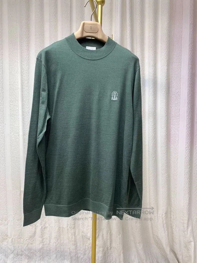 Brunello Cucinelli Brunello Cucinelli Lion Logo Wool Silk Sweater. Size US M / EU 48-50 / 2 - 9 Thumbnail