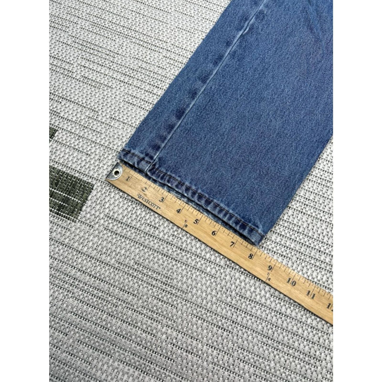 Levi's Levis 505 Jeans Men Blue Denim Cotton Regular Fit Mid Rise Straight Leg 32x29 35 Size US 35 - 6 Thumbnail