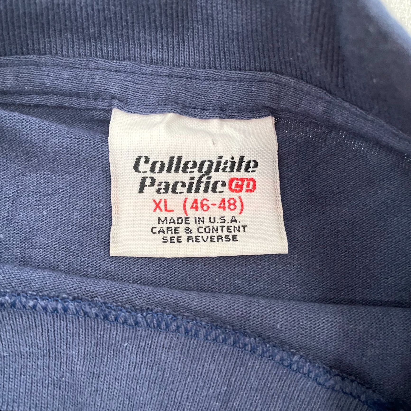 Vintage VINTAGE Collegiate Pacific Florida Shirt Adult XL Blue Sunshine State T-Shirt Men XL 90s USA Made Size US XL / EU 56 / 4 - 5 Thumbnail