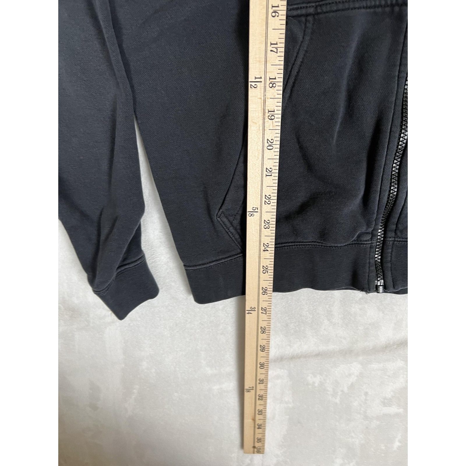 Nike VTG Nike Hoodie Women's M Black Full Zip Fleece Swoosh Logo Size M / US 6-8 / IT 42-44 - 5 Thumbnail
